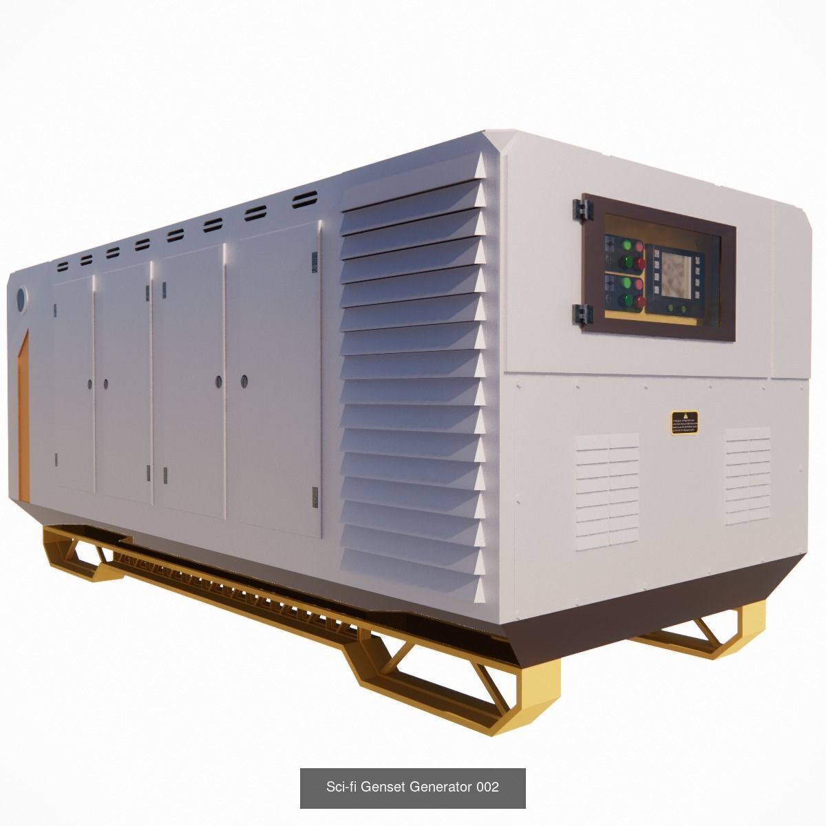 Sci-Fi City Prop Pack Futuristic Cyberpunk 3D Assets 002 3D Model Collection_19