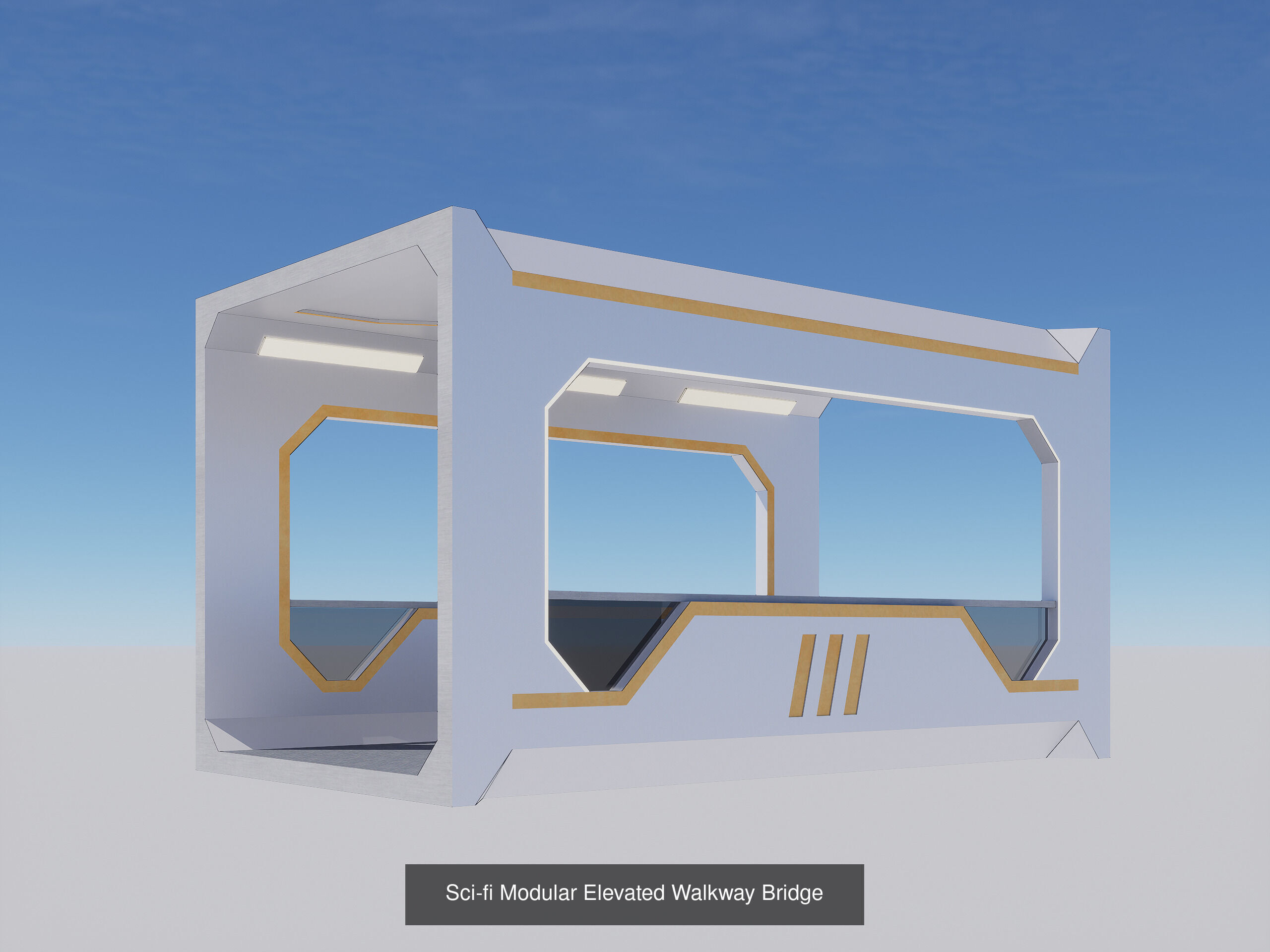 Sci-Fi City Prop Pack Futuristic Cyberpunk 3D Assets 002 3D Model Collection_32