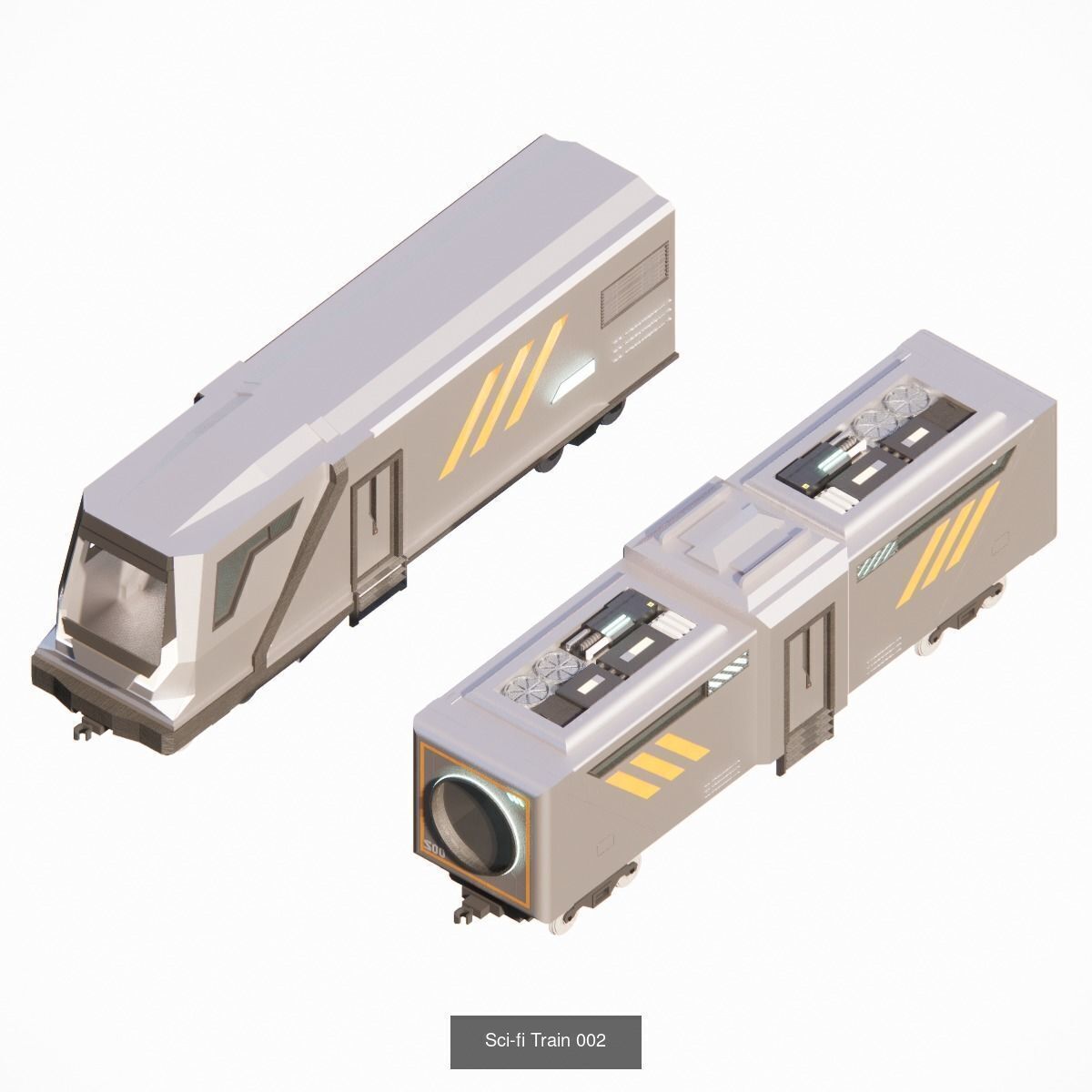 Sci-Fi City Prop Pack Futuristic Cyberpunk 3D Assets 002 3D Model Collection_18