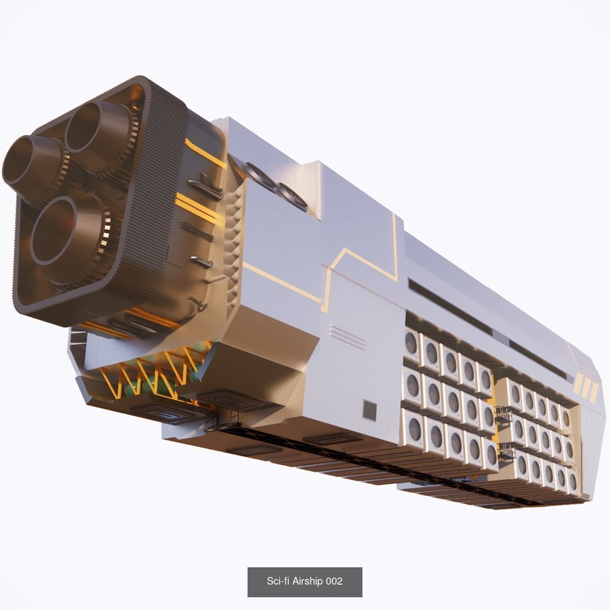 Sci-Fi City Prop Pack Futuristic Cyberpunk 3D Assets 002 3D Model Collection_12