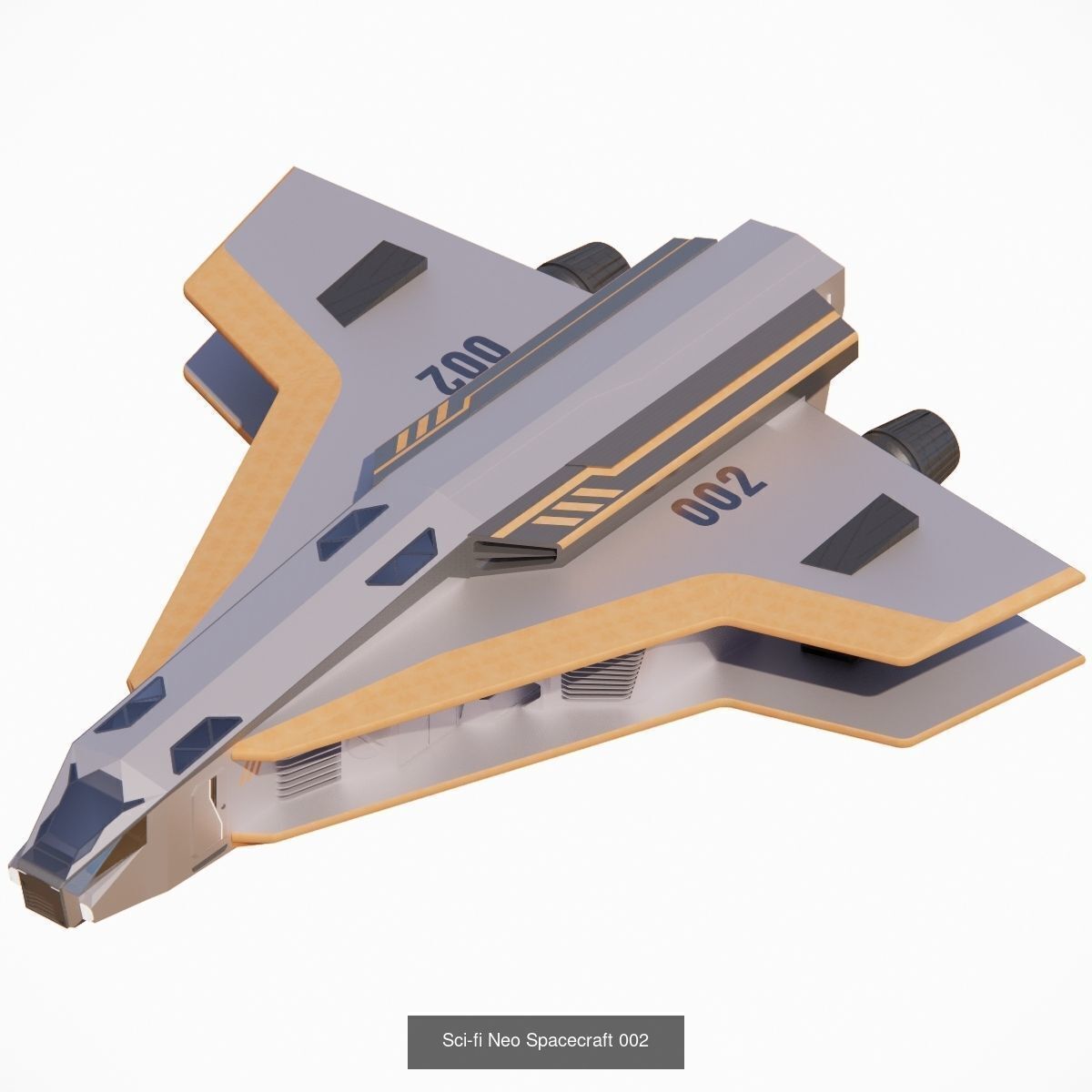 Sci-Fi City Prop Pack Futuristic Cyberpunk 3D Assets 002 3D Model Collection_15