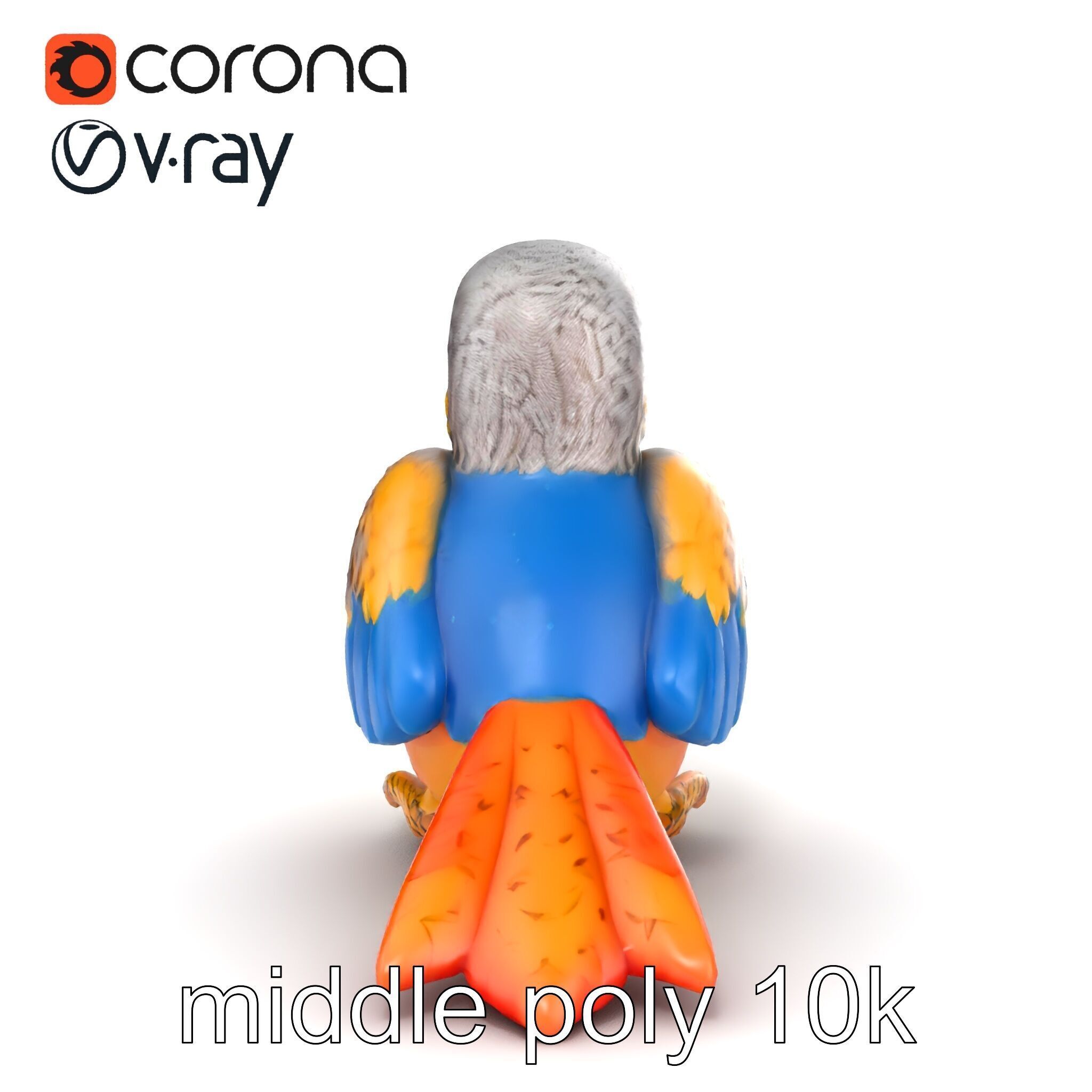 Interactive Talking Parrot Toy model pack Low-poly 3D model_18