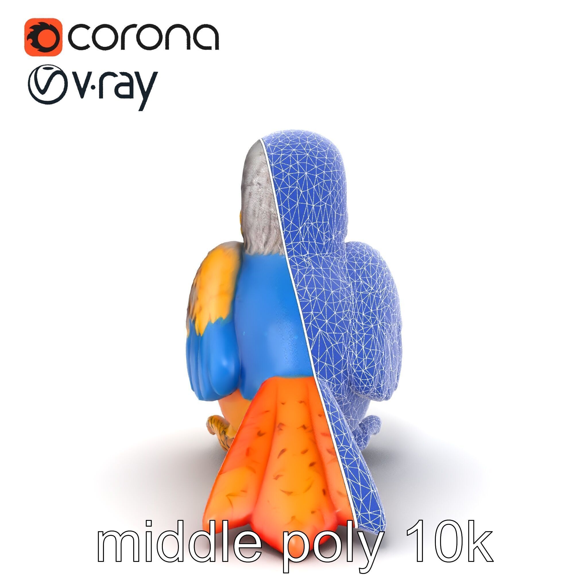 Interactive Talking Parrot Toy model pack Low-poly 3D model_13