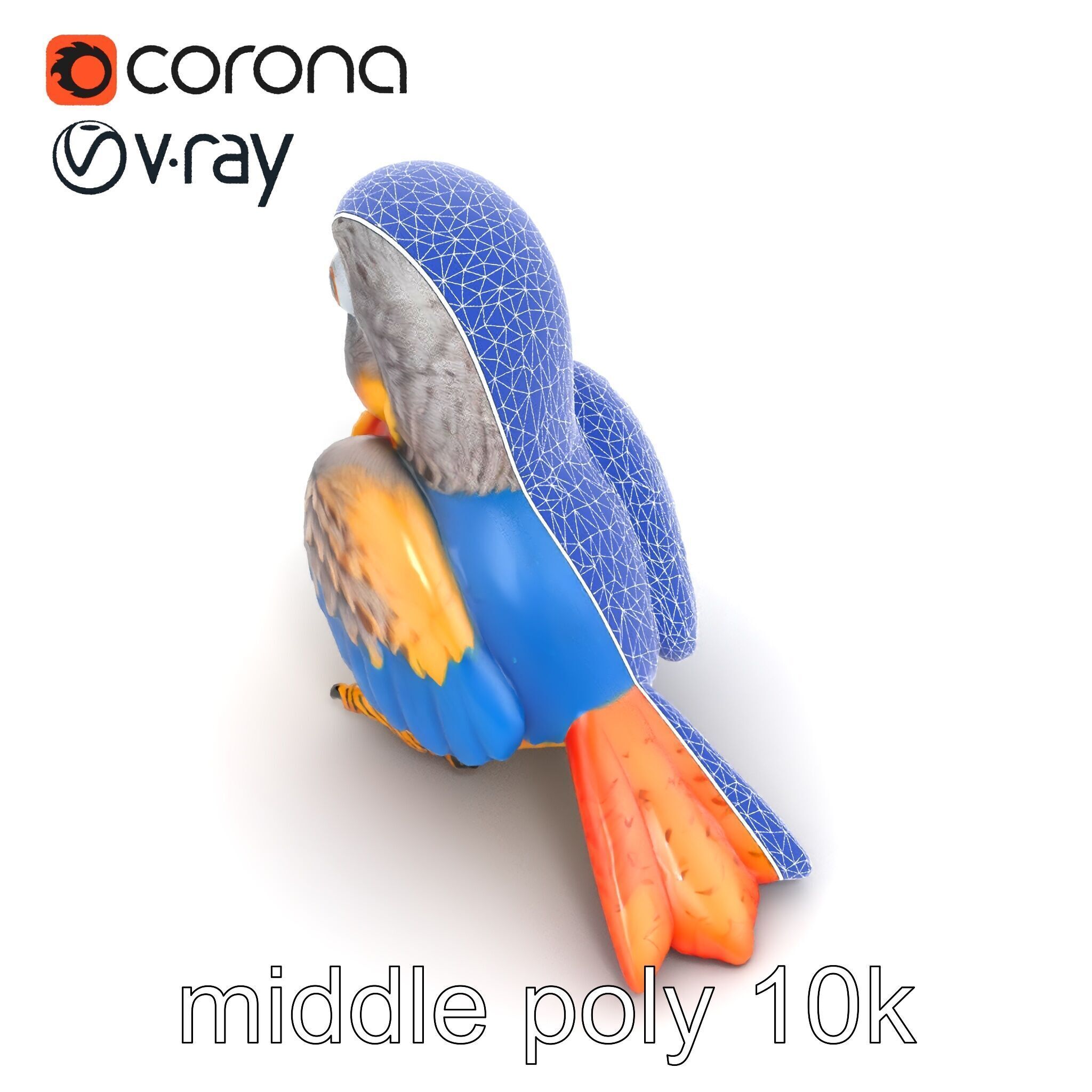 Interactive Talking Parrot Toy model pack Low-poly 3D model_28
