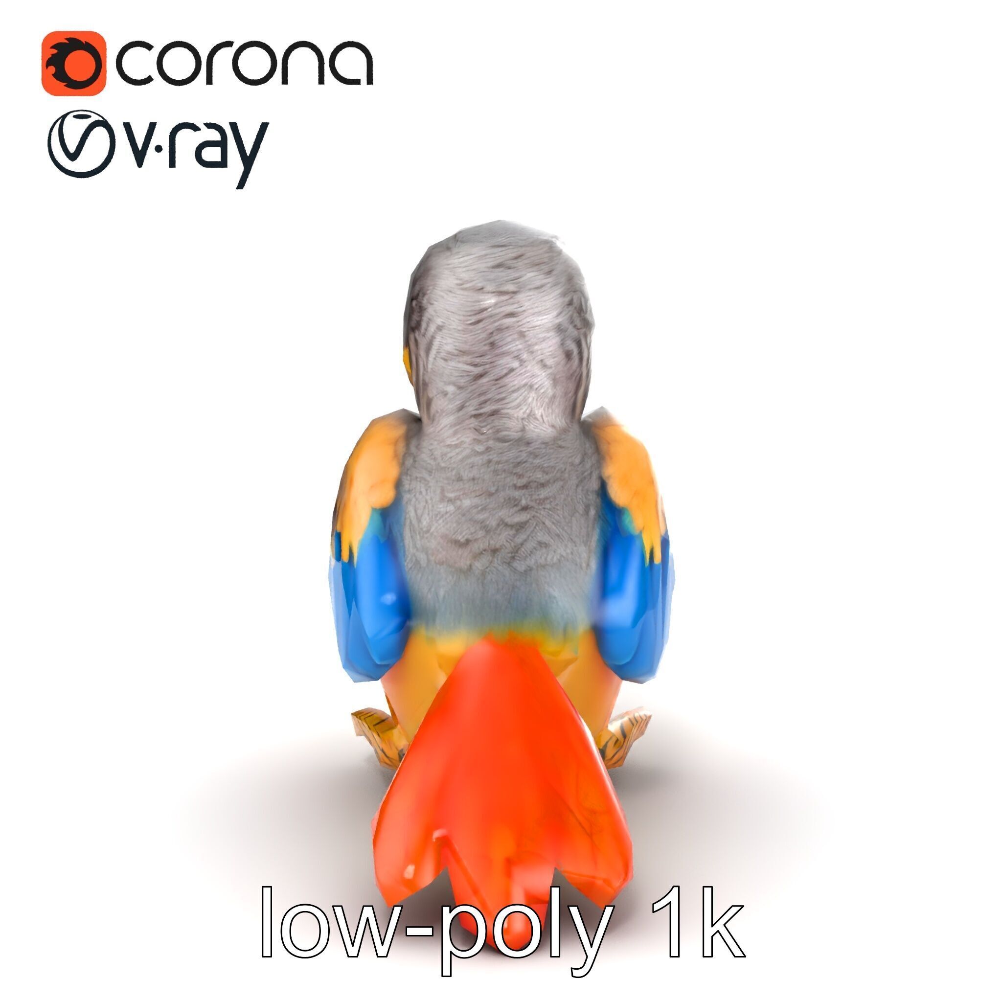 Interactive Talking Parrot Toy model pack Low-poly 3D model_27