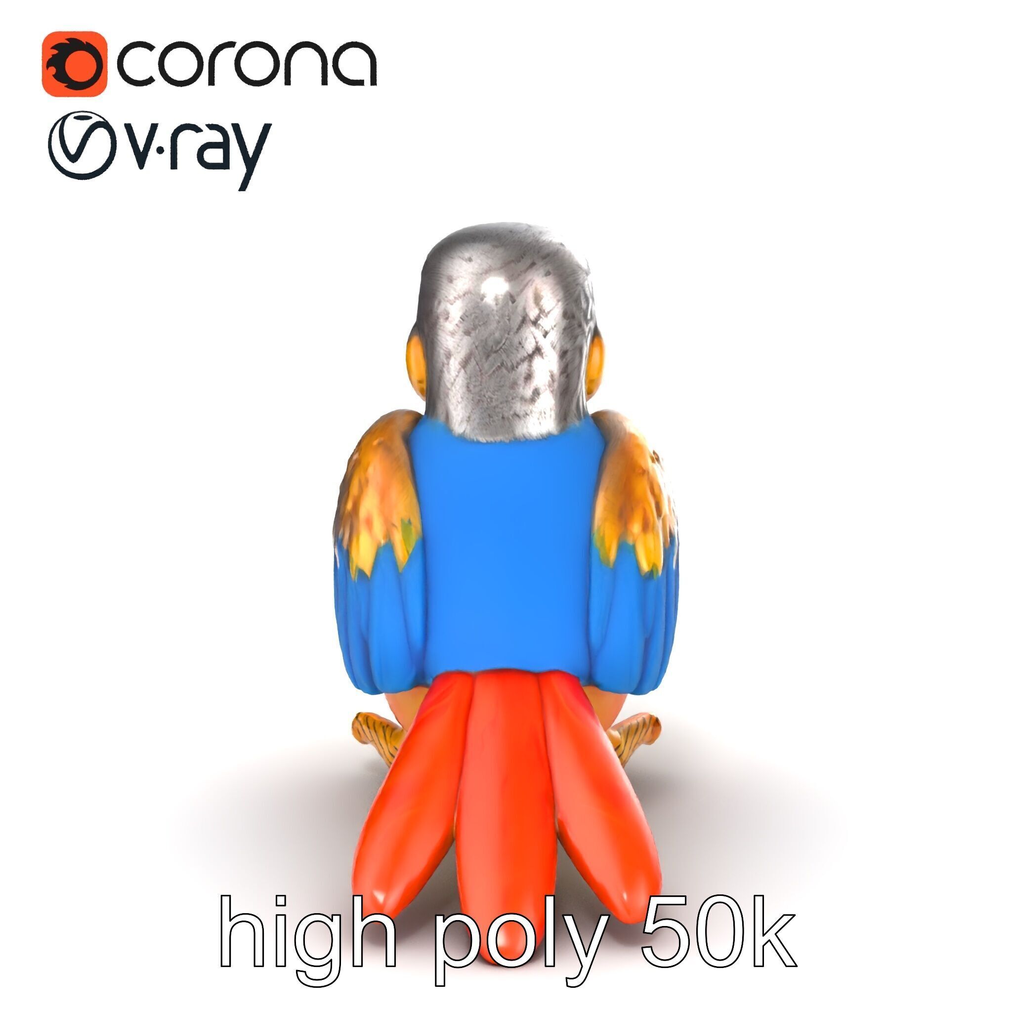 Interactive Talking Parrot Toy model pack Low-poly 3D model_20