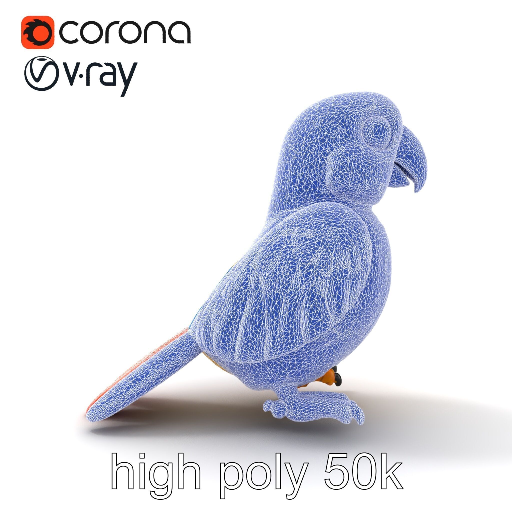 Interactive Talking Parrot Toy model pack Low-poly 3D model_30