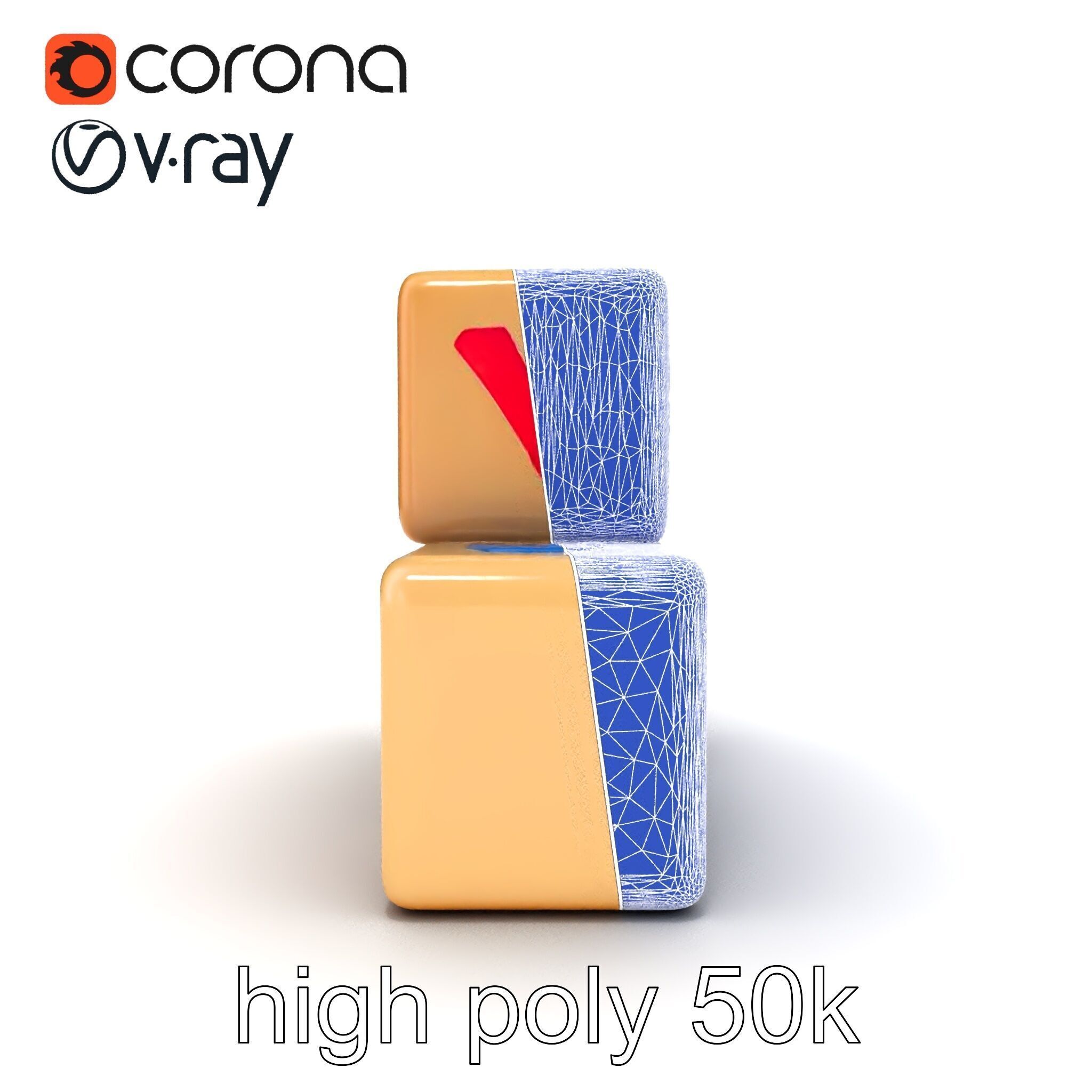 Alphabet Learning Blocks 3D Model Pack Low-poly 3D model_20