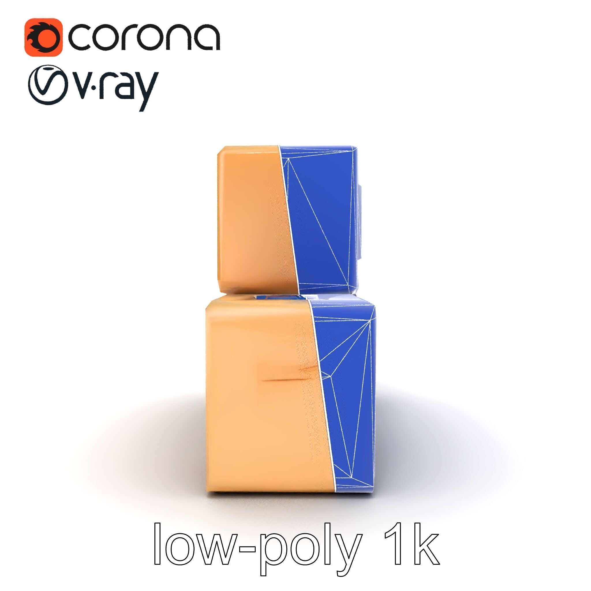 Alphabet Learning Blocks 3D Model Pack Low-poly 3D model_12