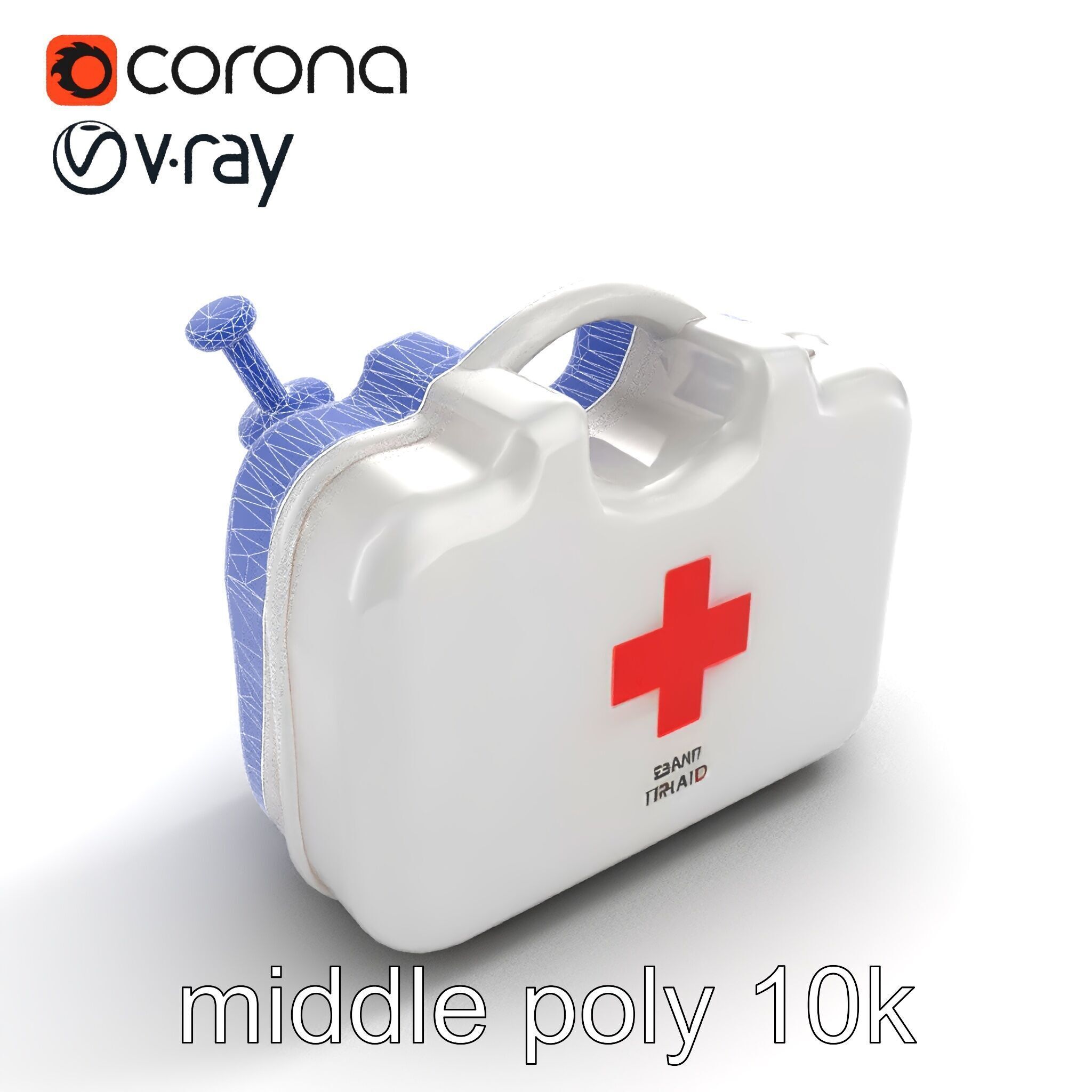 Toy Doctor Kit for Toddlers model pack Low-poly 3D model_11