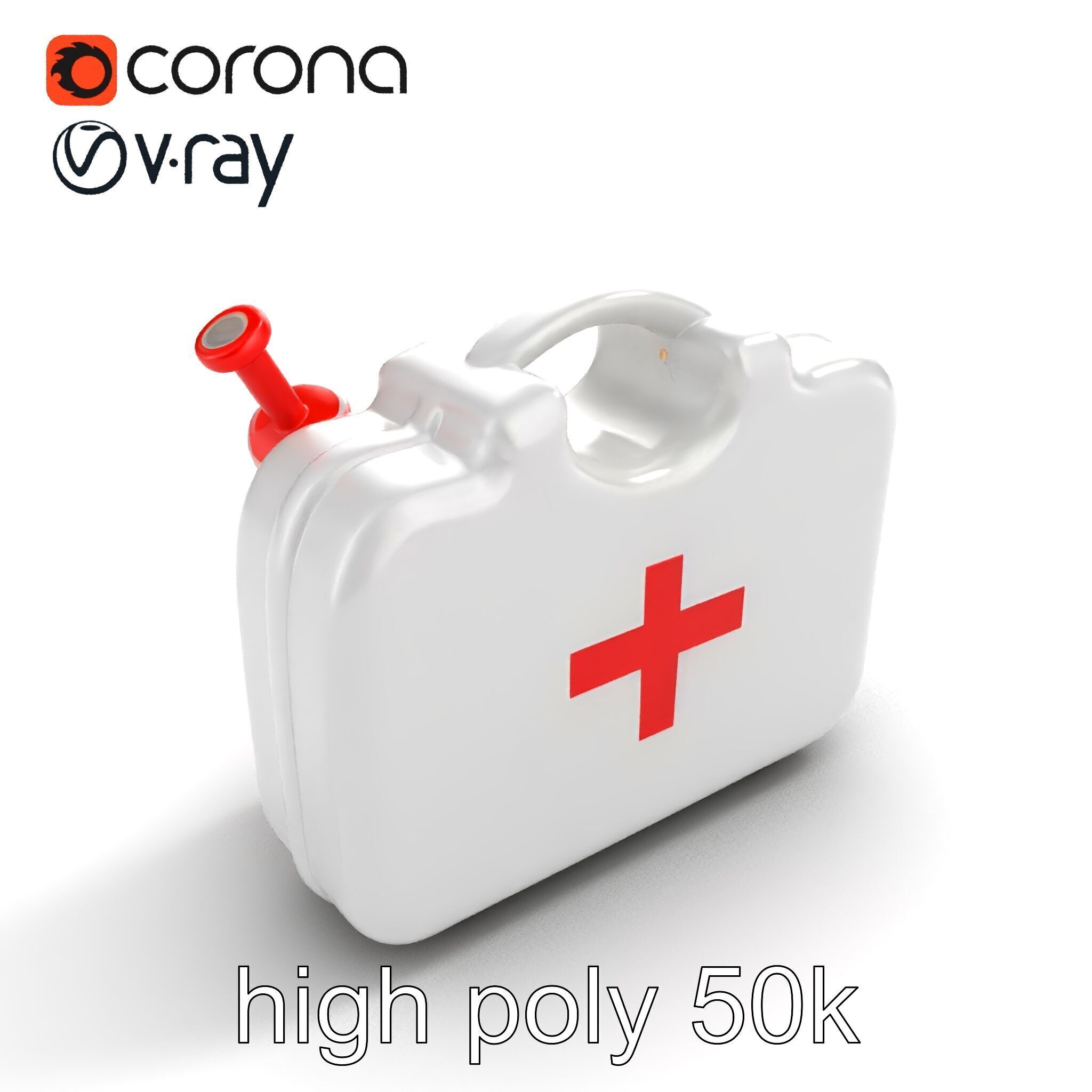 Toy Doctor Kit for Toddlers model pack Low-poly 3D model_15