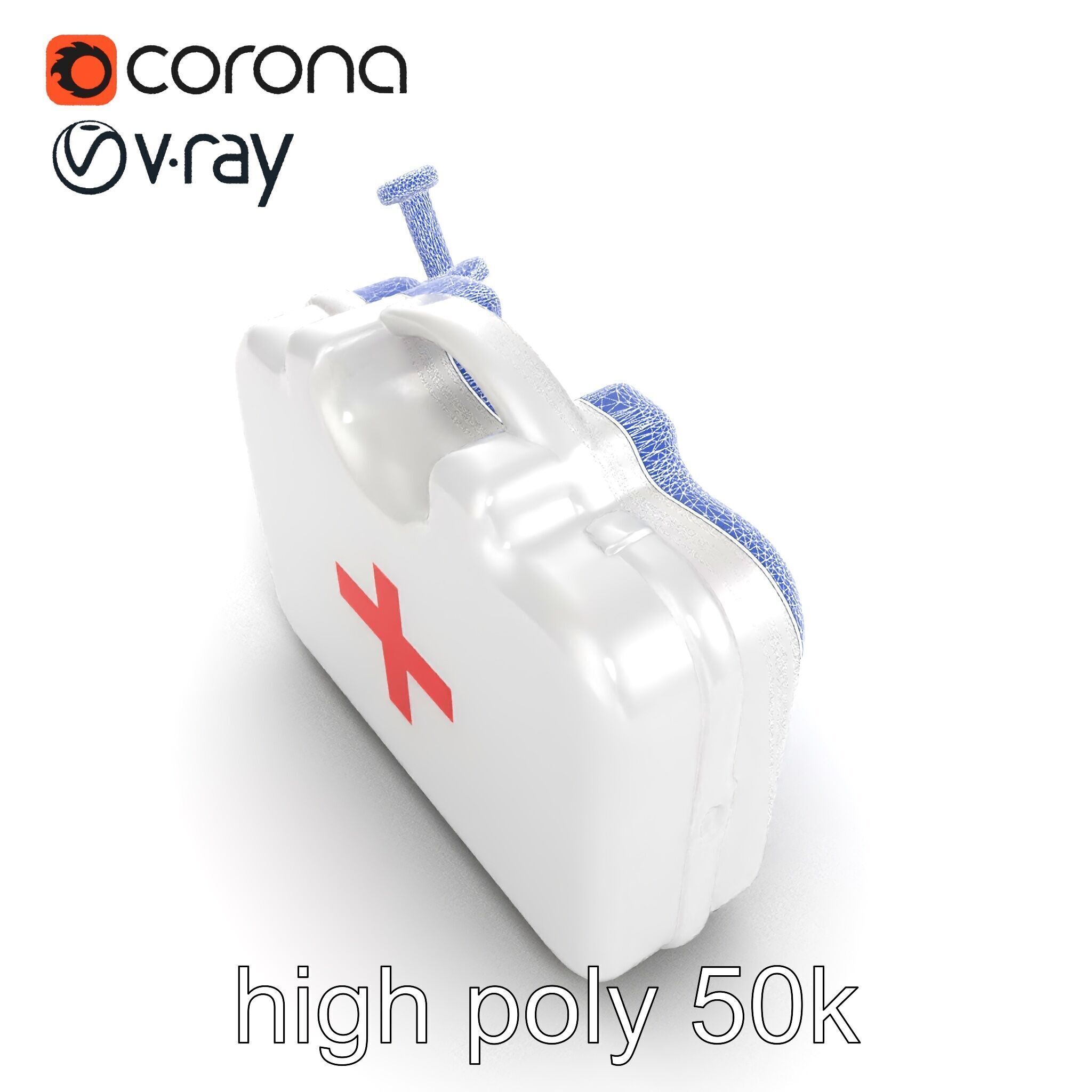 Toy Doctor Kit for Toddlers model pack Low-poly 3D model_27