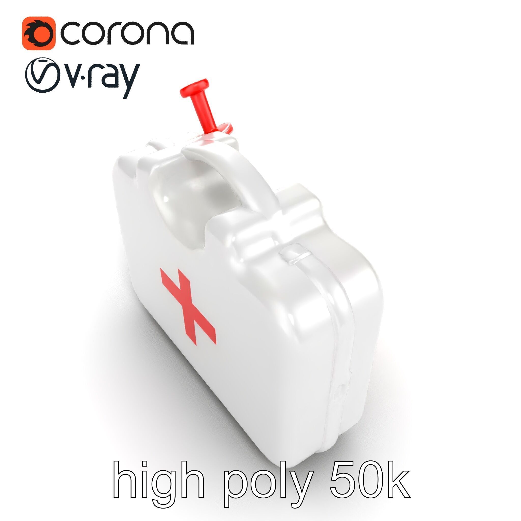 Toy Doctor Kit for Toddlers model pack Low-poly 3D model_12