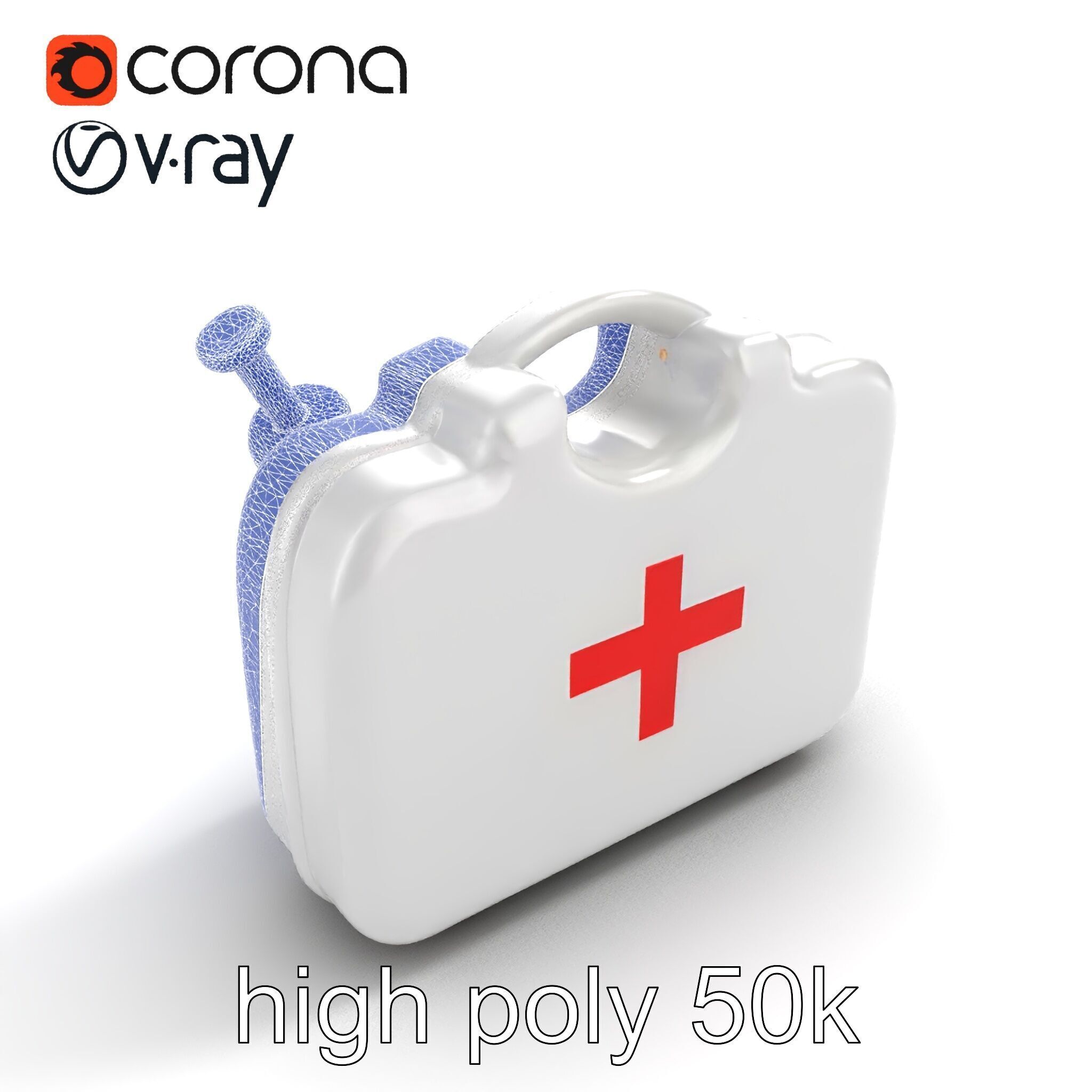 Toy Doctor Kit for Toddlers model pack Low-poly 3D model_13