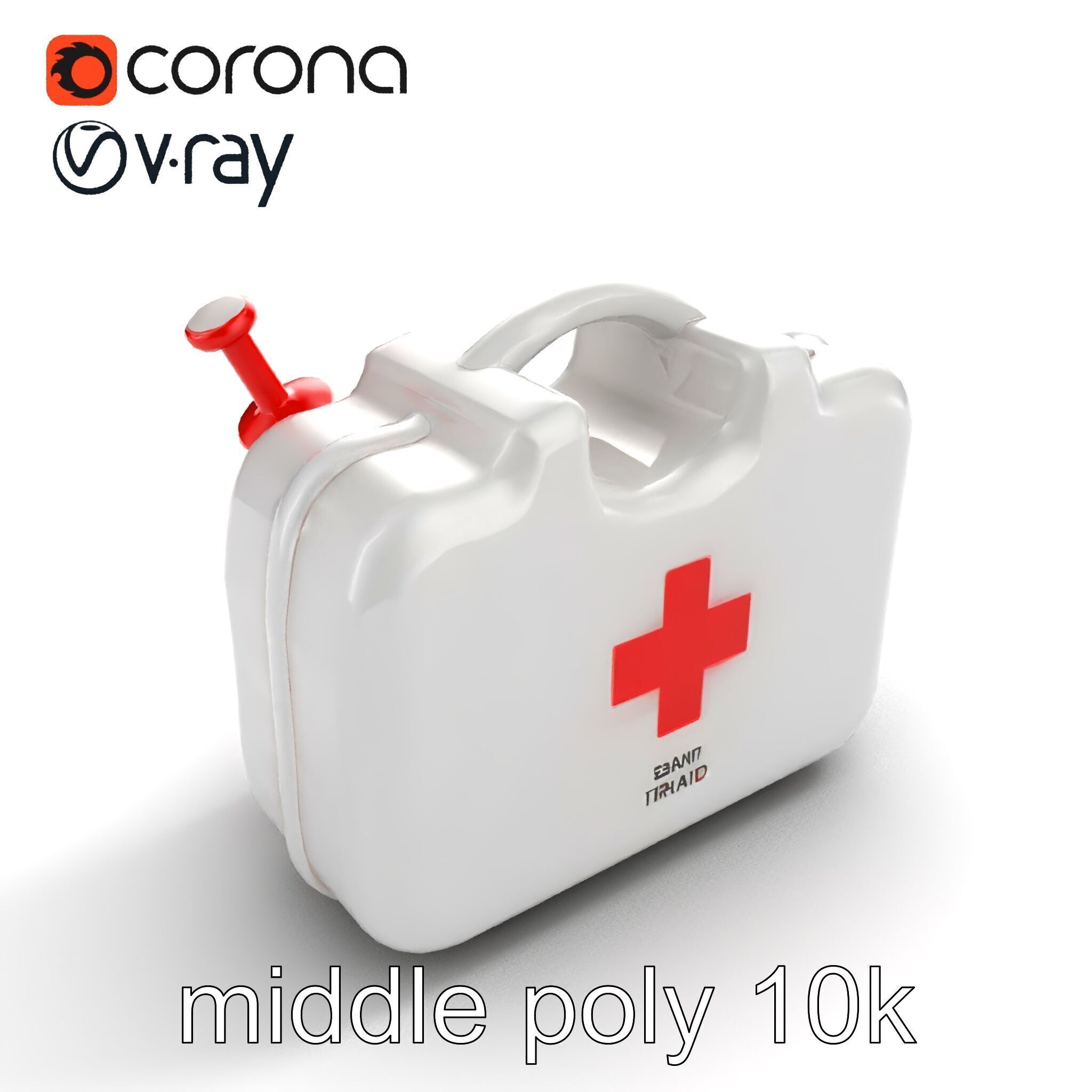 Toy Doctor Kit for Toddlers model pack Low-poly 3D model_8