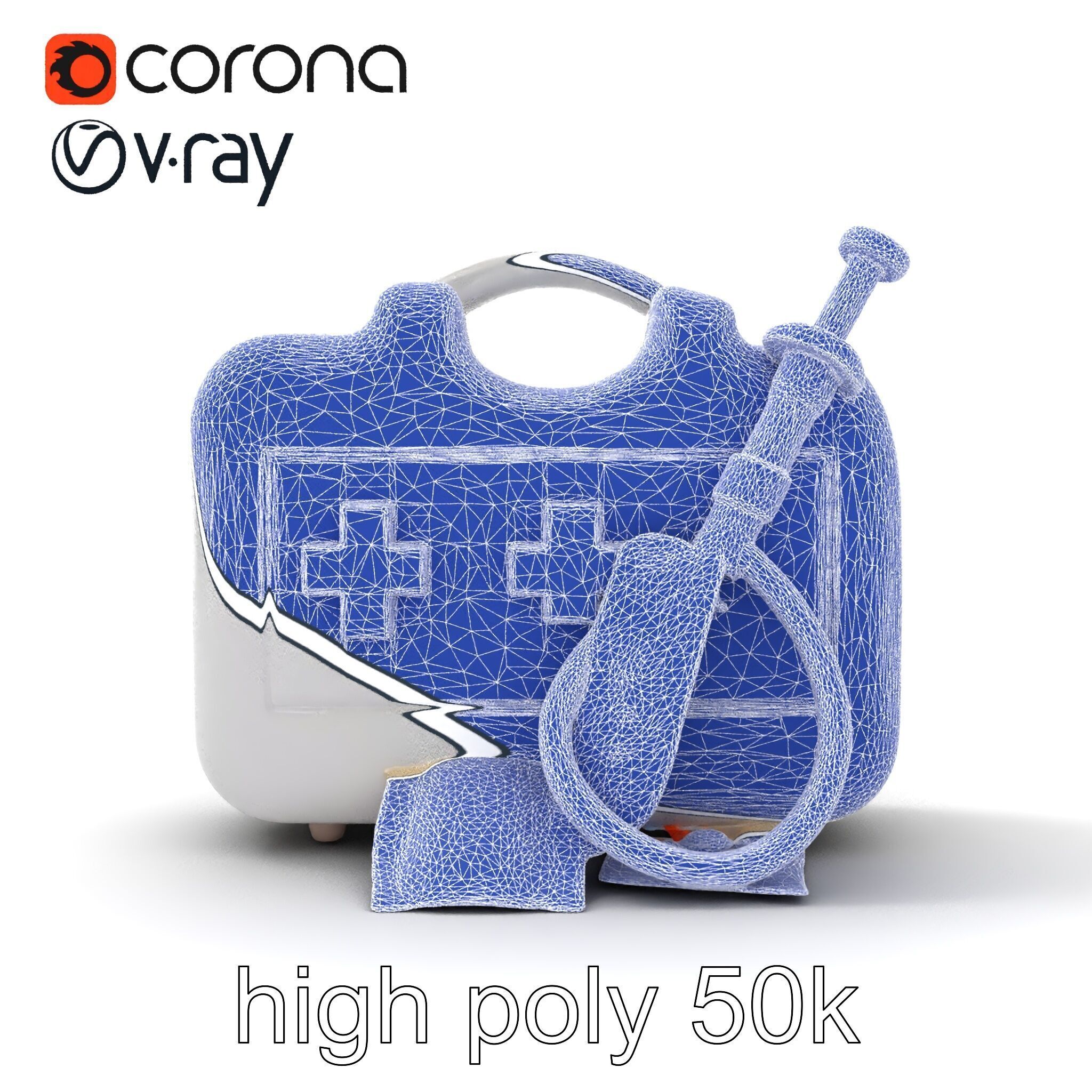 Toy Doctor Kit for Toddlers model pack Low-poly 3D model_30