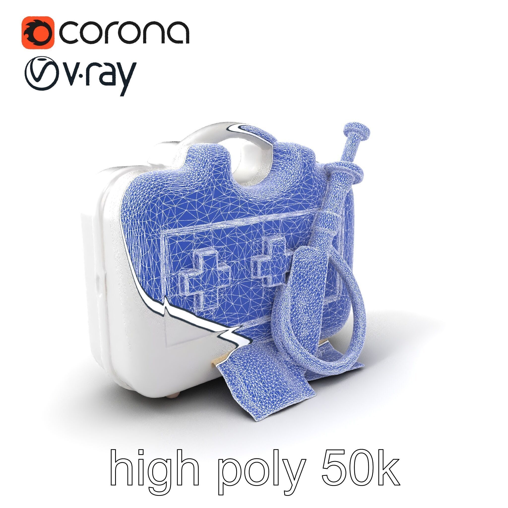 Toy Doctor Kit for Toddlers model pack Low-poly 3D model_10