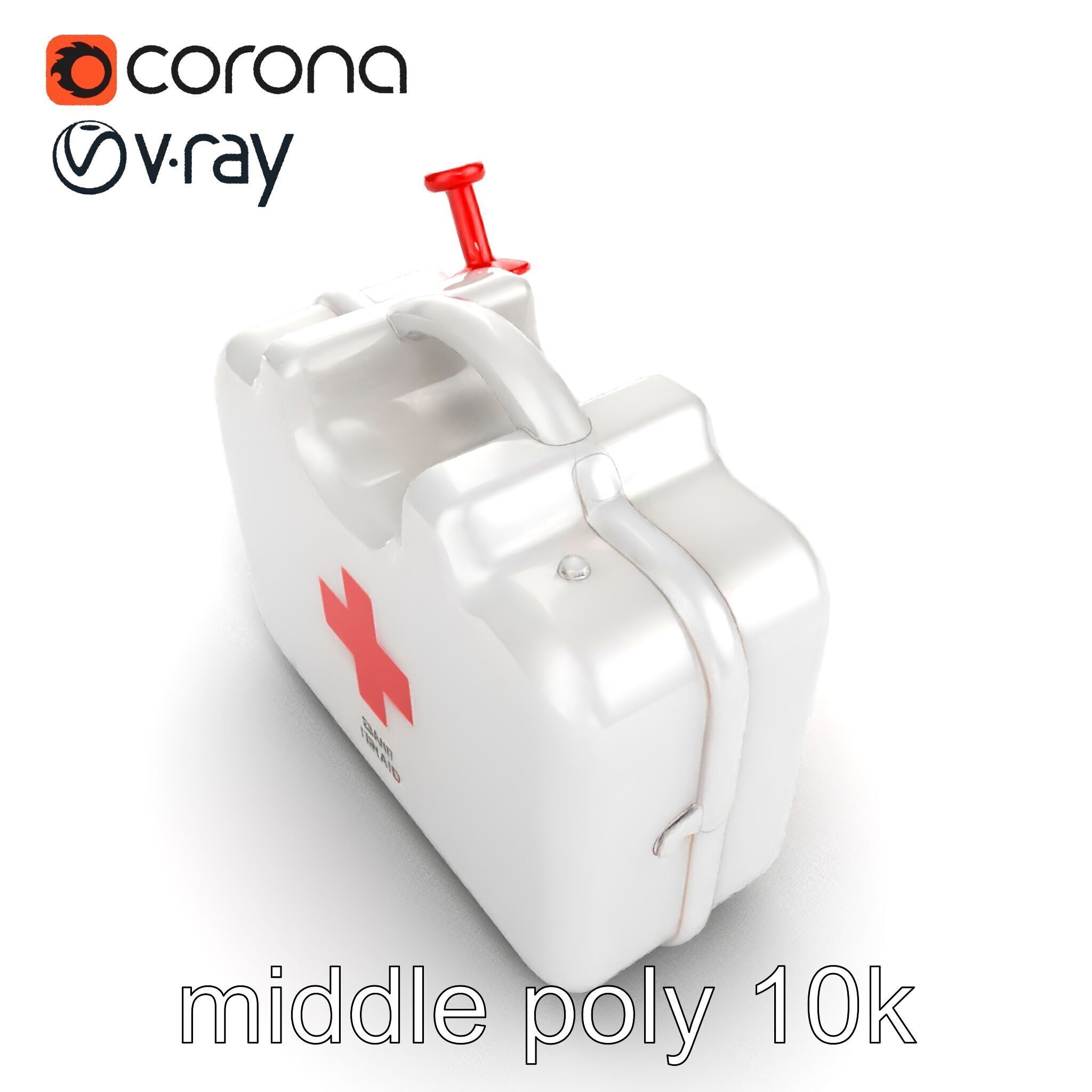 Toy Doctor Kit for Toddlers model pack Low-poly 3D model_14