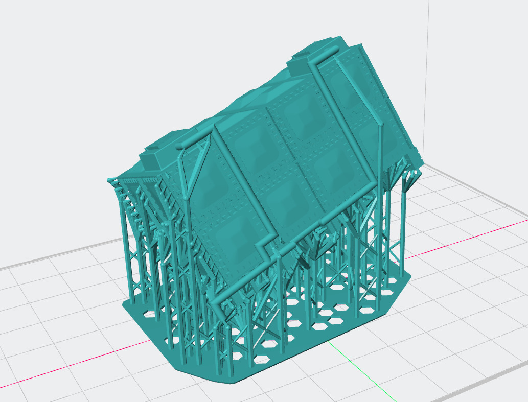 Model Railway Modern Depot 16000 Litre Water Tank 3D print model_11