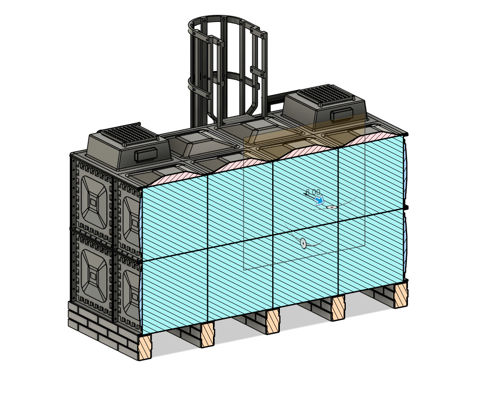 Model Railway Modern Depot 16000 Litre Water Tank 3D print model_13