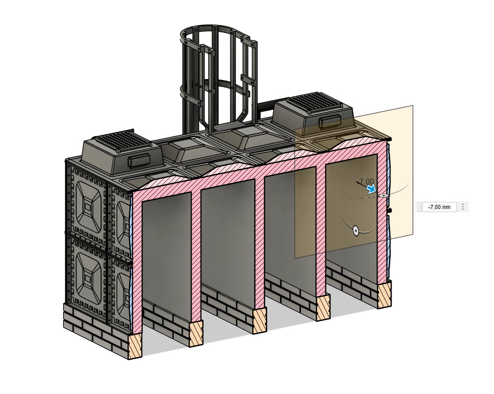 Model Railway Modern Depot 16000 Litre Water Tank 3D print model_14