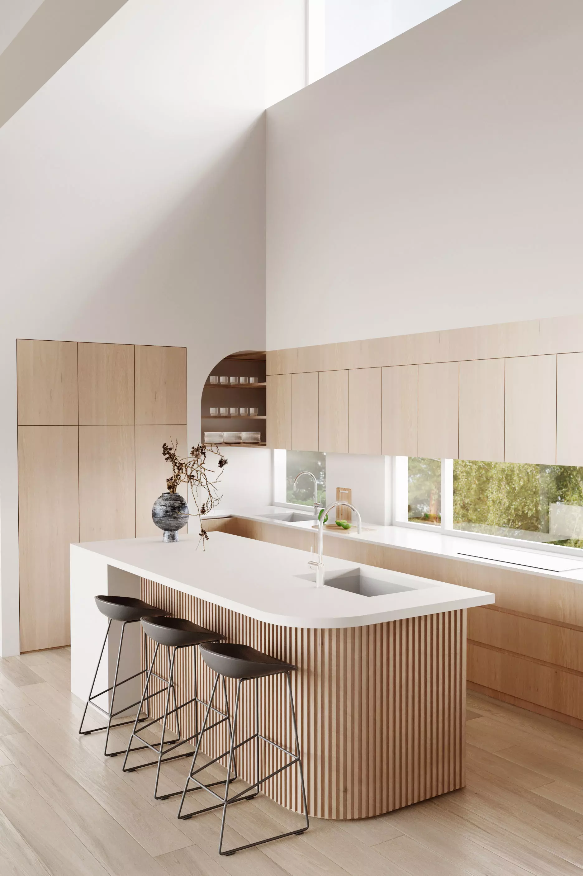 Modern Kitchen 3D model_0