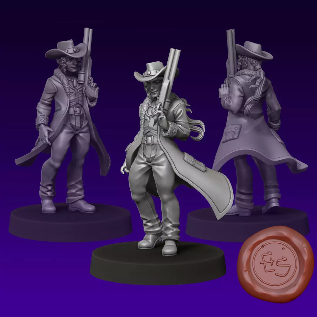 Irvine Kinneas - Final Fantasy VIII - 32mm Scaled Miniature 3D print model_0