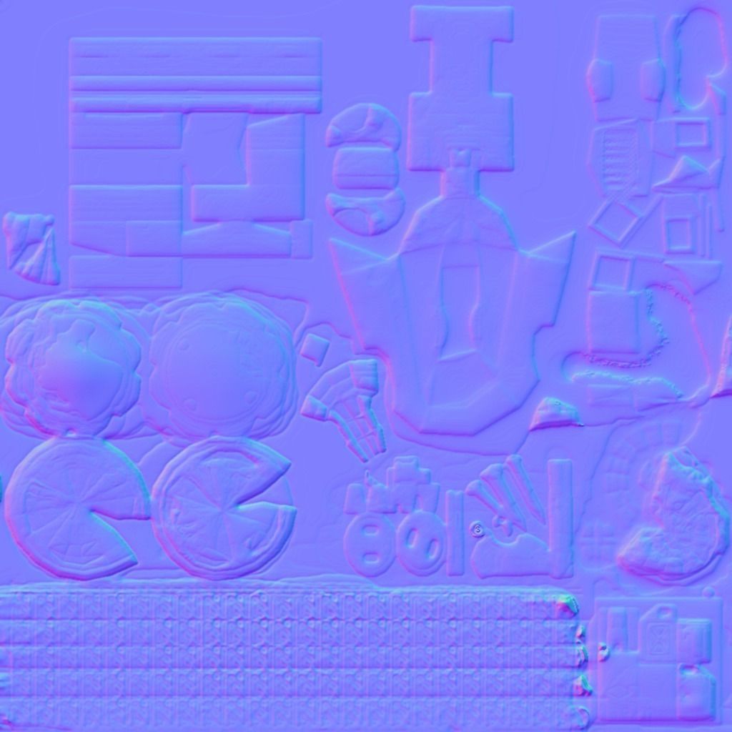 Low Poly Truck zombie Low-poly 3D model_10