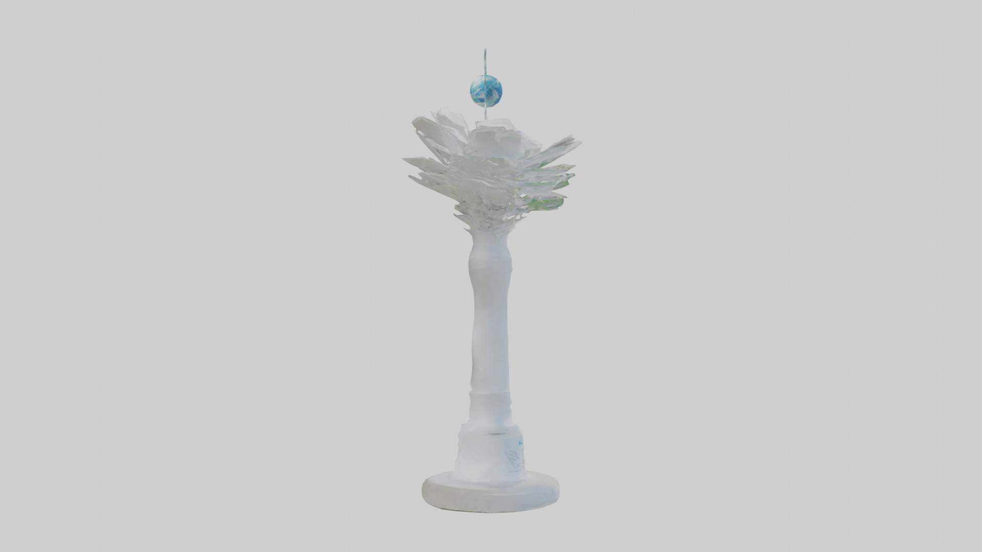 Renewable Future Statue model Low-poly 3D model_13