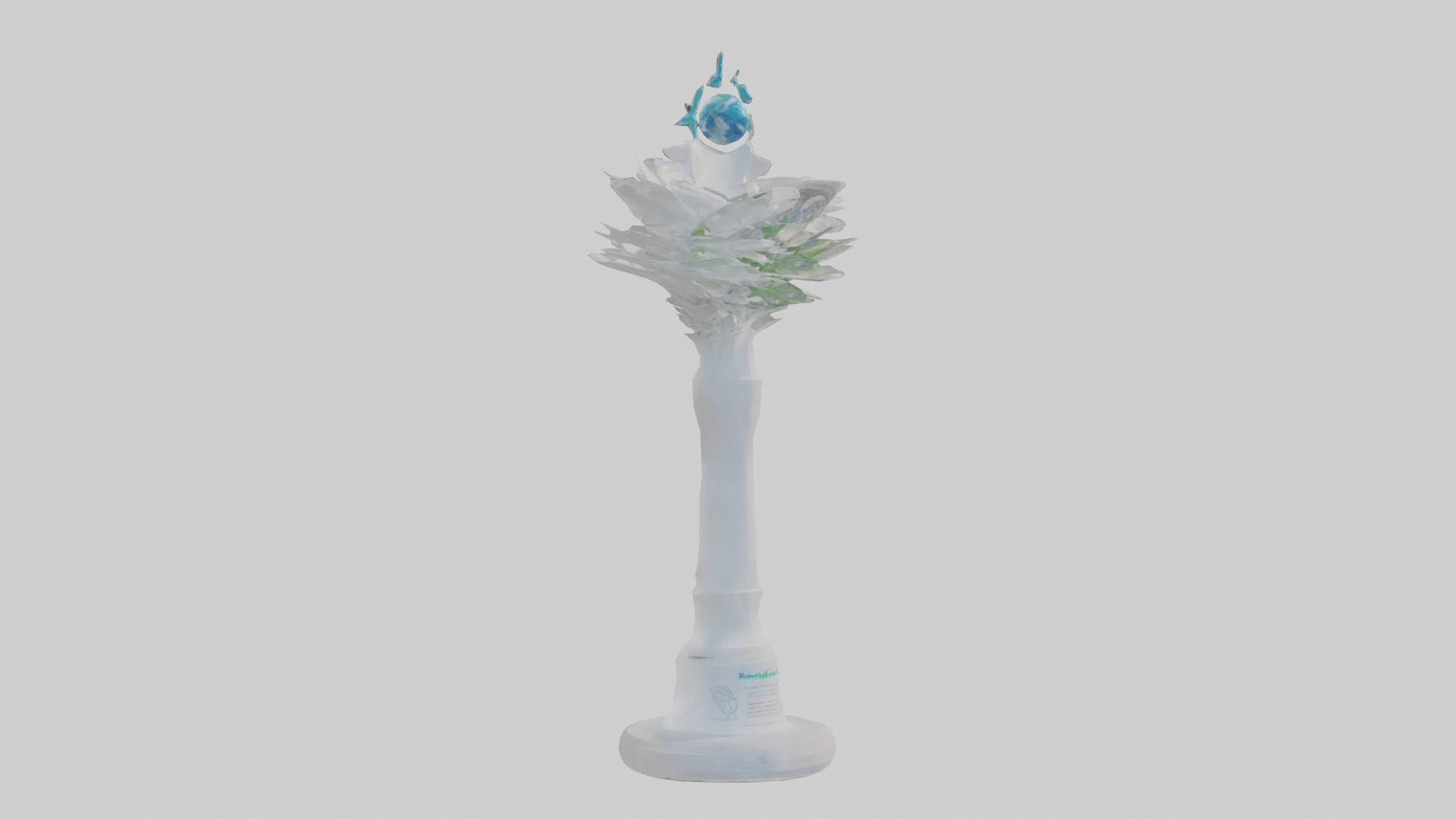 Renewable Future Statue model Low-poly 3D model_11