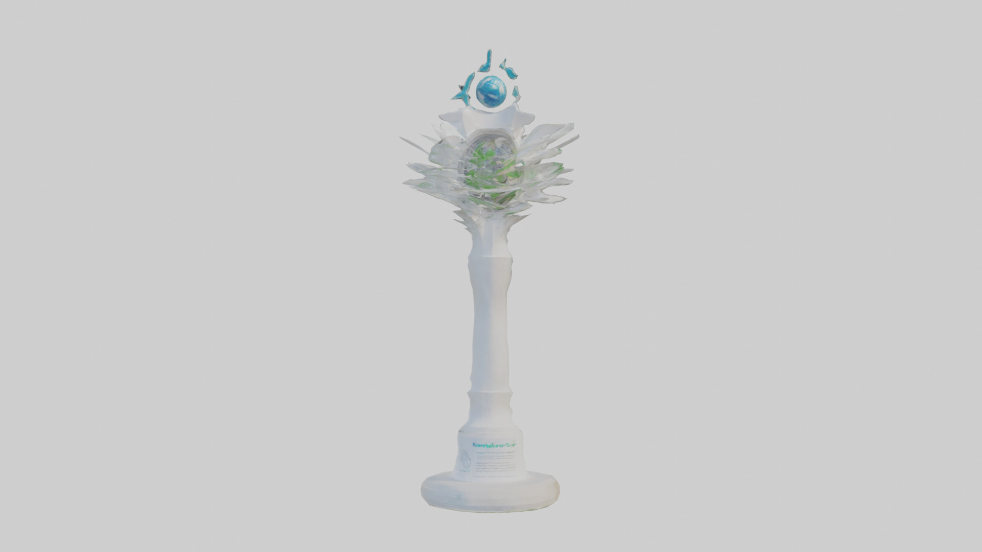 Renewable Future Statue model Low-poly 3D model_9