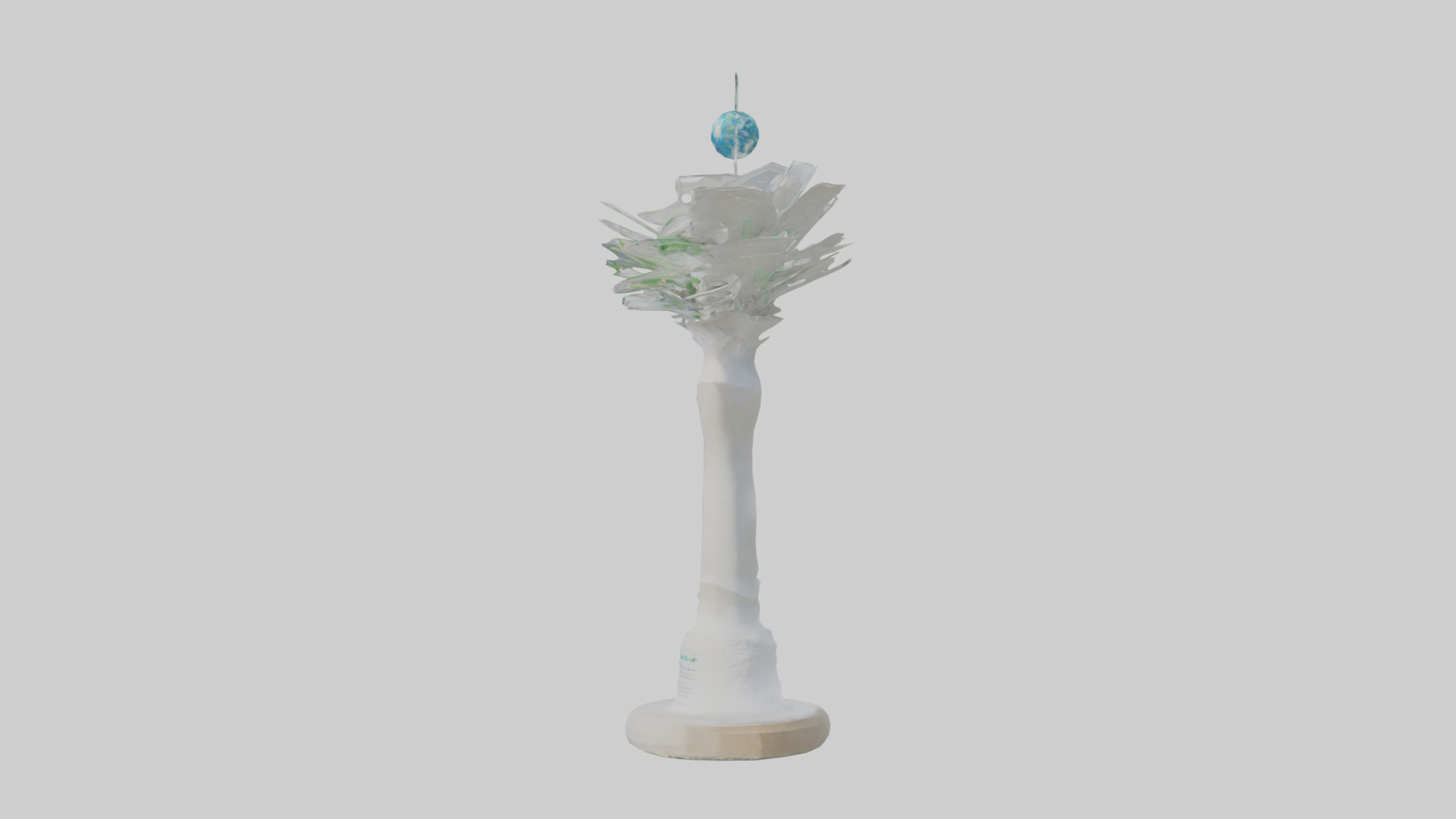 Renewable Future Statue model Low-poly 3D model_12
