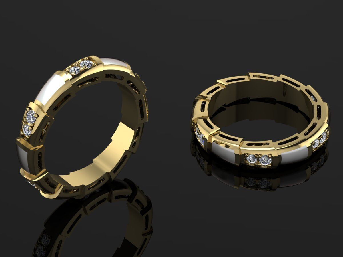 Bulgari Ring Serpenti Viper 3D print model_1