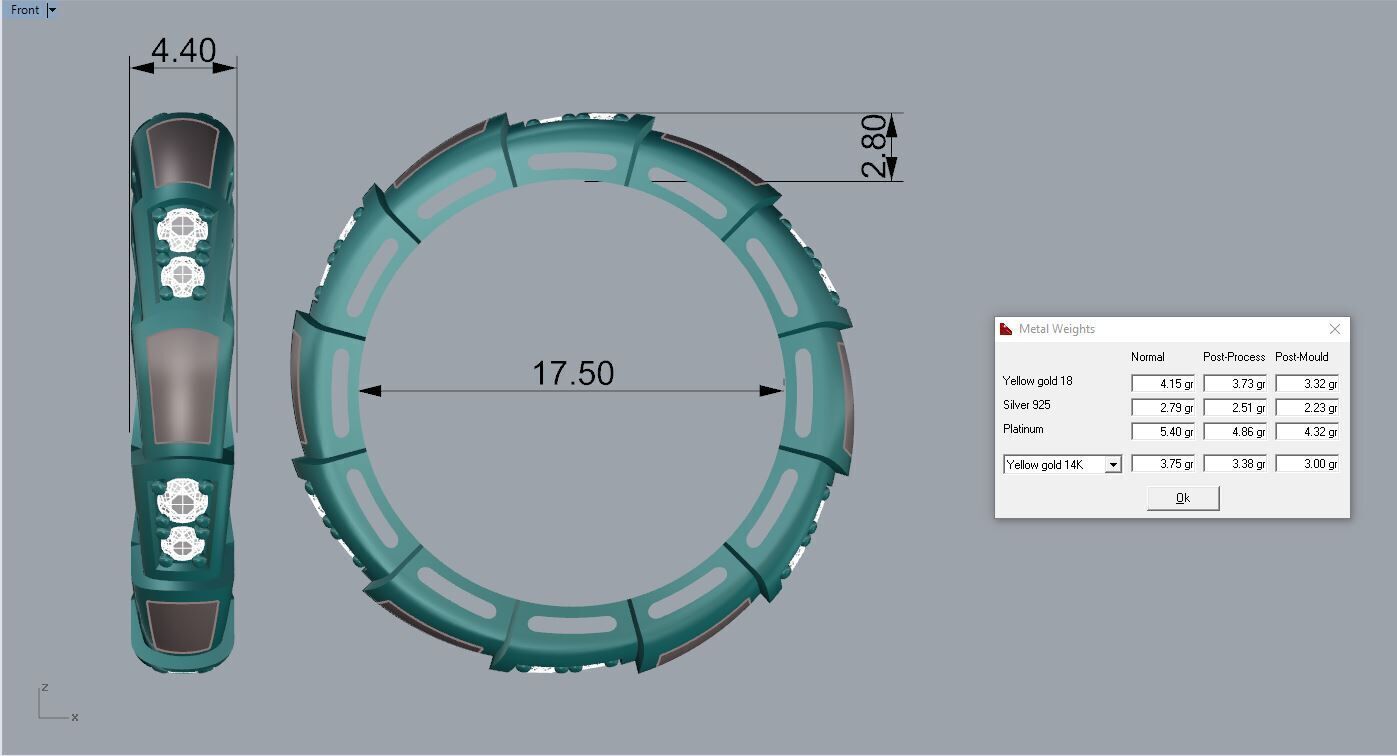 Bulgari Ring Serpenti Viper 3D print model_3