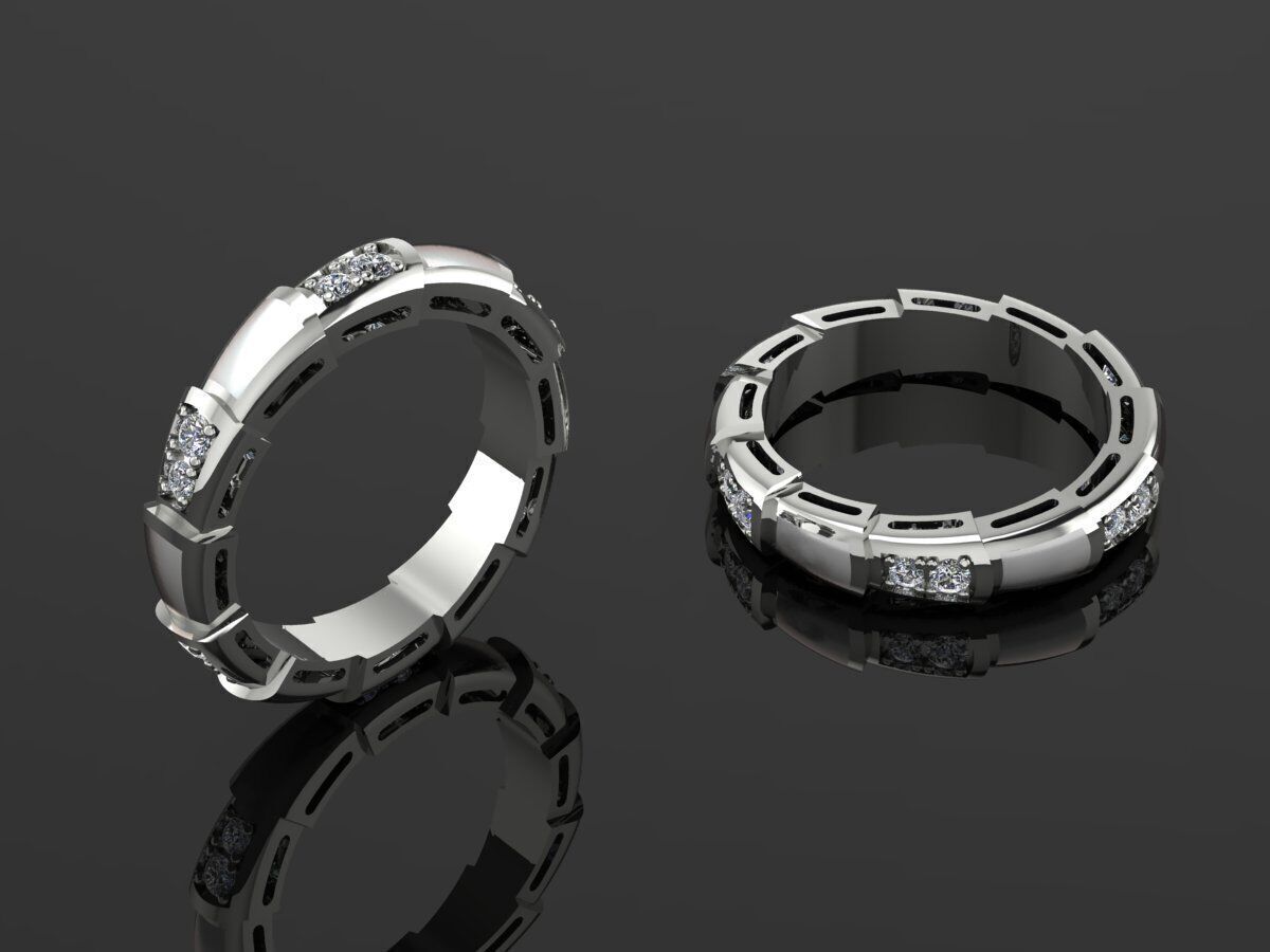 Bulgari Ring Serpenti Viper 3D print model_2