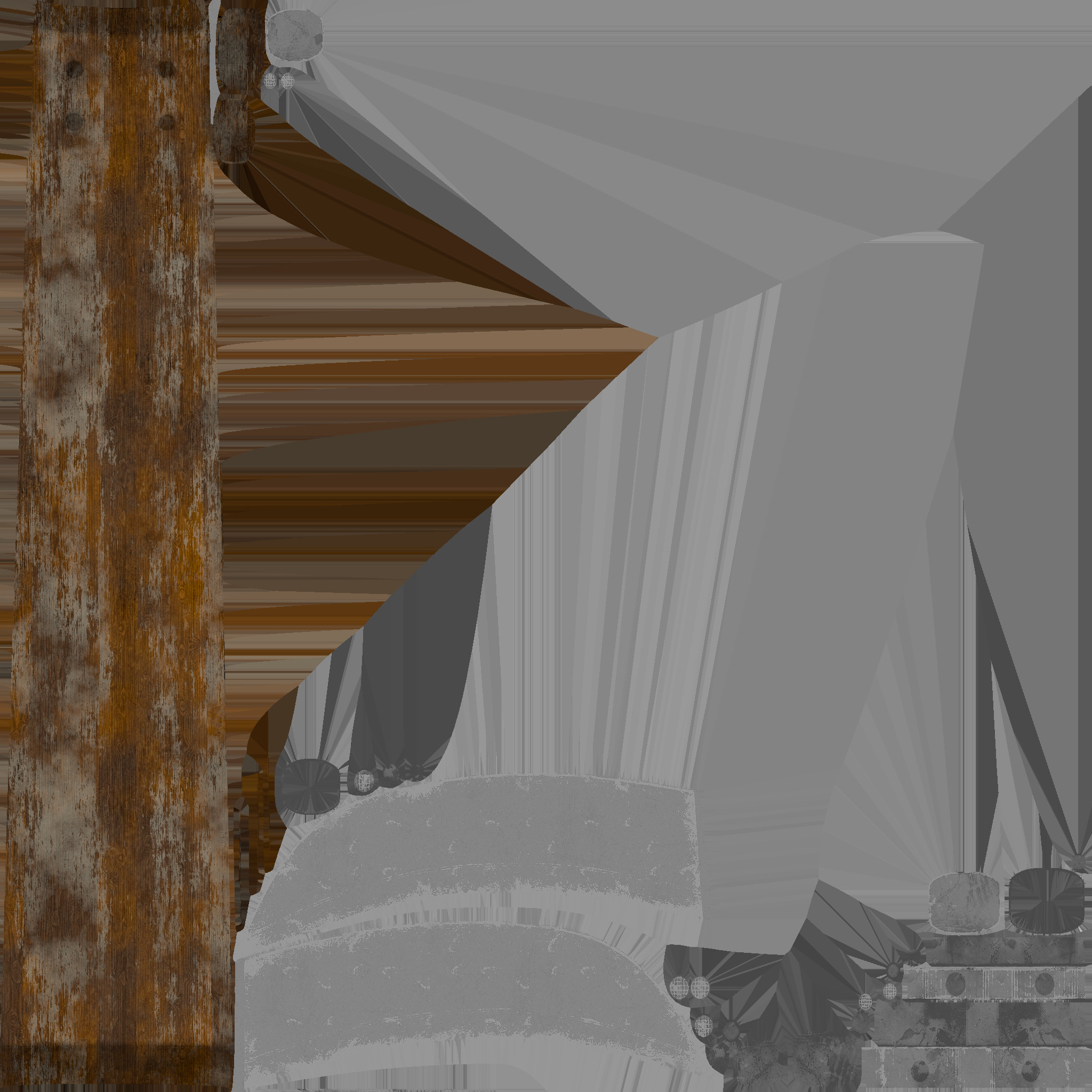 kama weapon 01  3D model_6