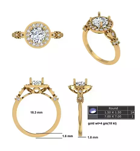 Stylish Ring Ready STL model for print