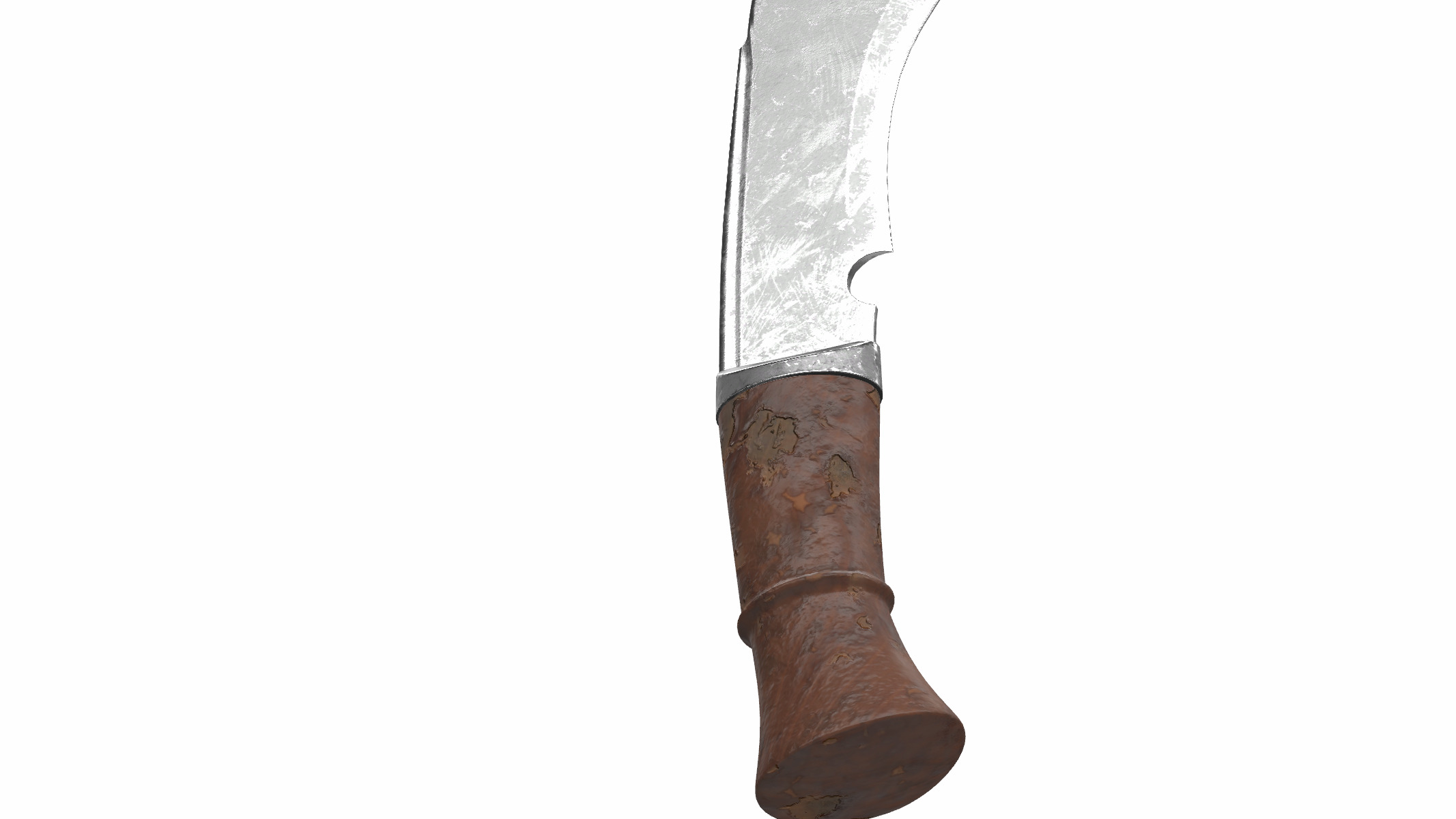 kukri knife 01  3D model_4