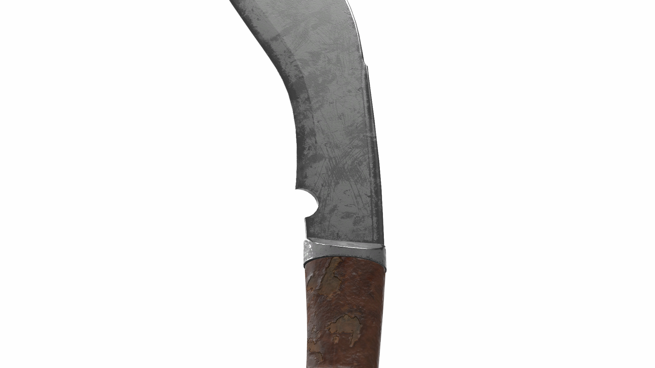 kukri knife 01  3D model_3