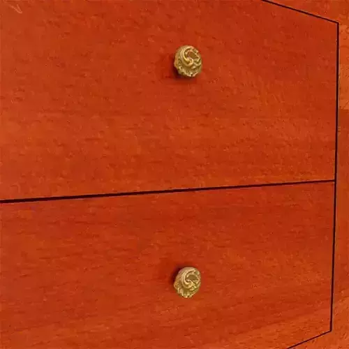 Old Drawer Pull Free 3D model