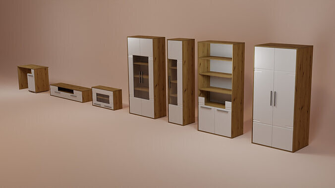 A set of furniture for your ideas and projects 3D model