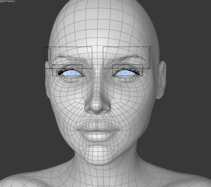Female Rigged Low-poly 3D model_37