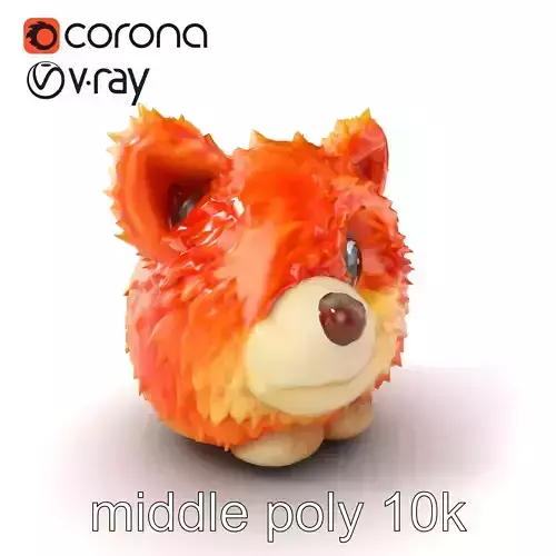 Whimsical Plush Toy Creature model pack