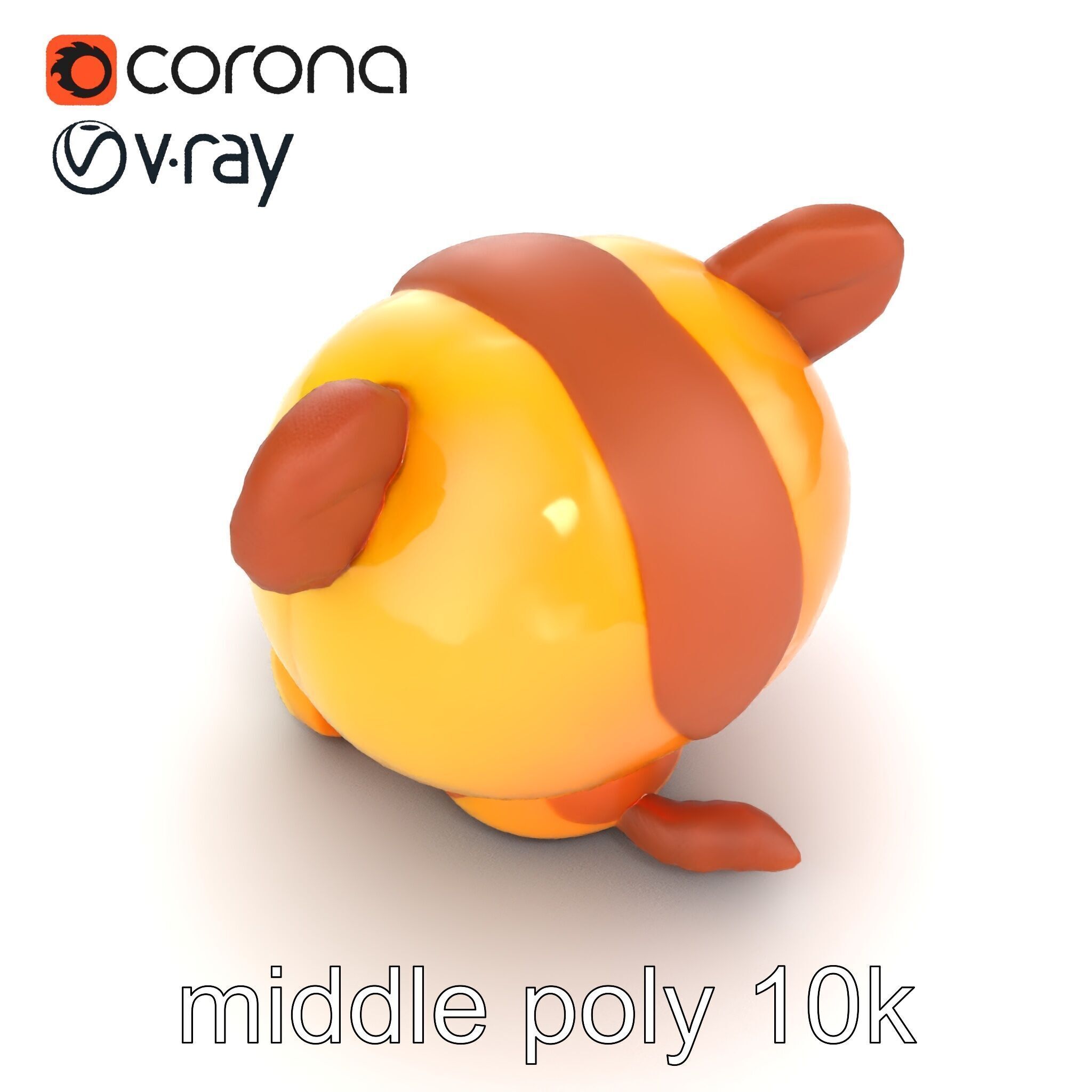 Cheerful Plush Toy Cuddly Model Pack Low-poly 3D model_19