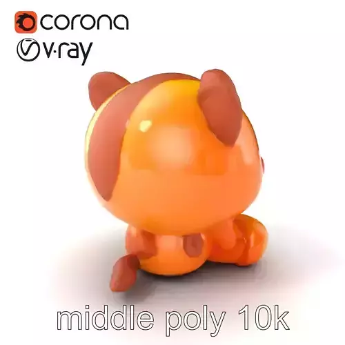 Cheerful Plush Toy Cuddly Model Pack