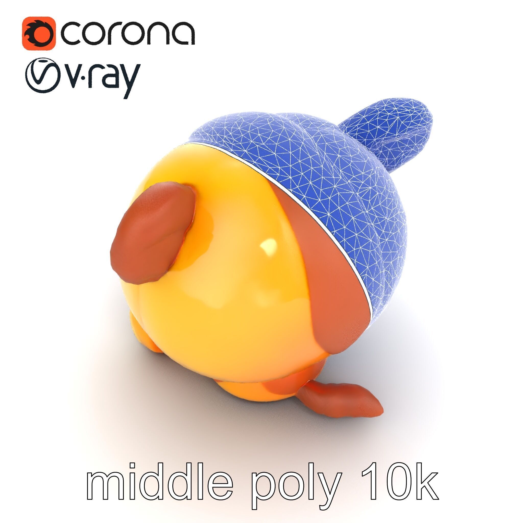 Cheerful Plush Toy Cuddly Model Pack Low-poly 3D model_13