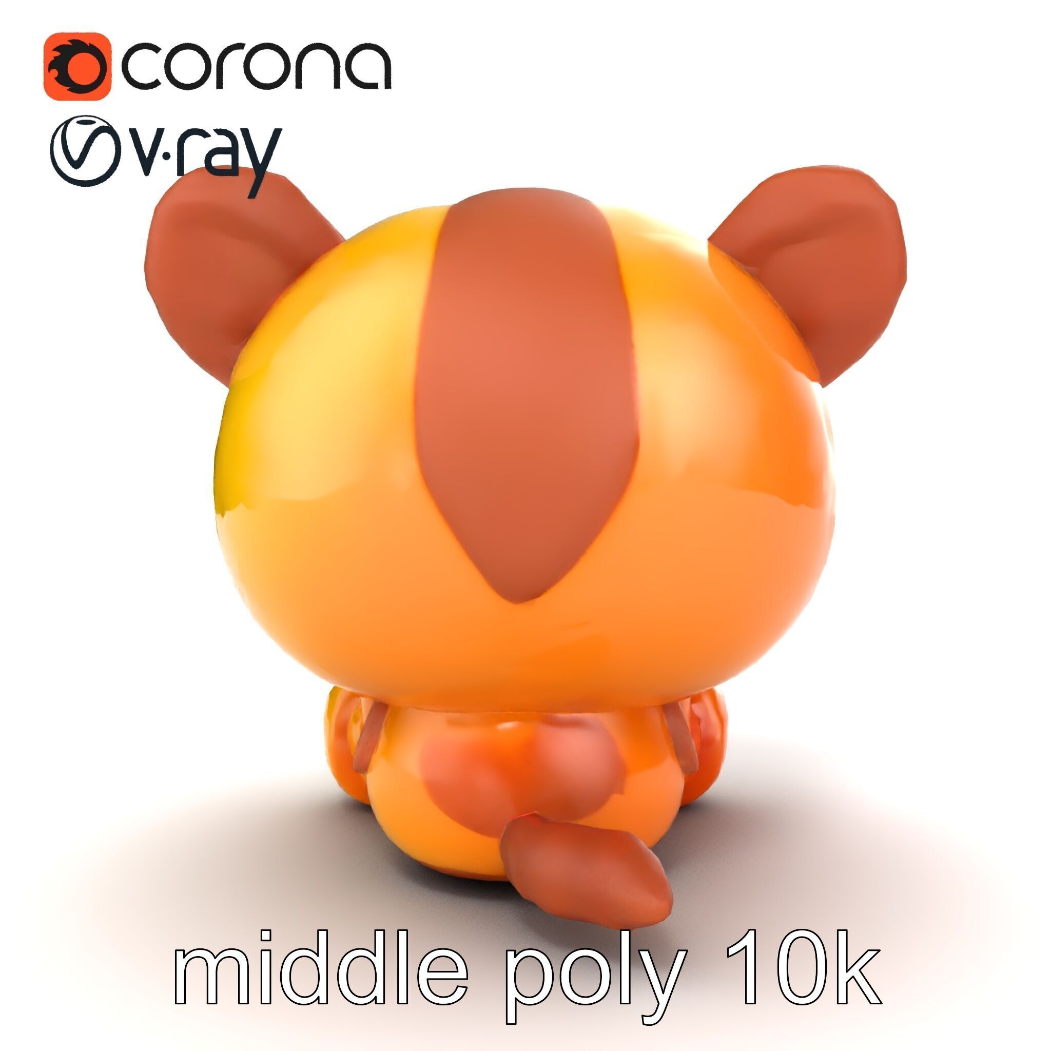 Cheerful Plush Toy Cuddly Model Pack Low-poly 3D model_18