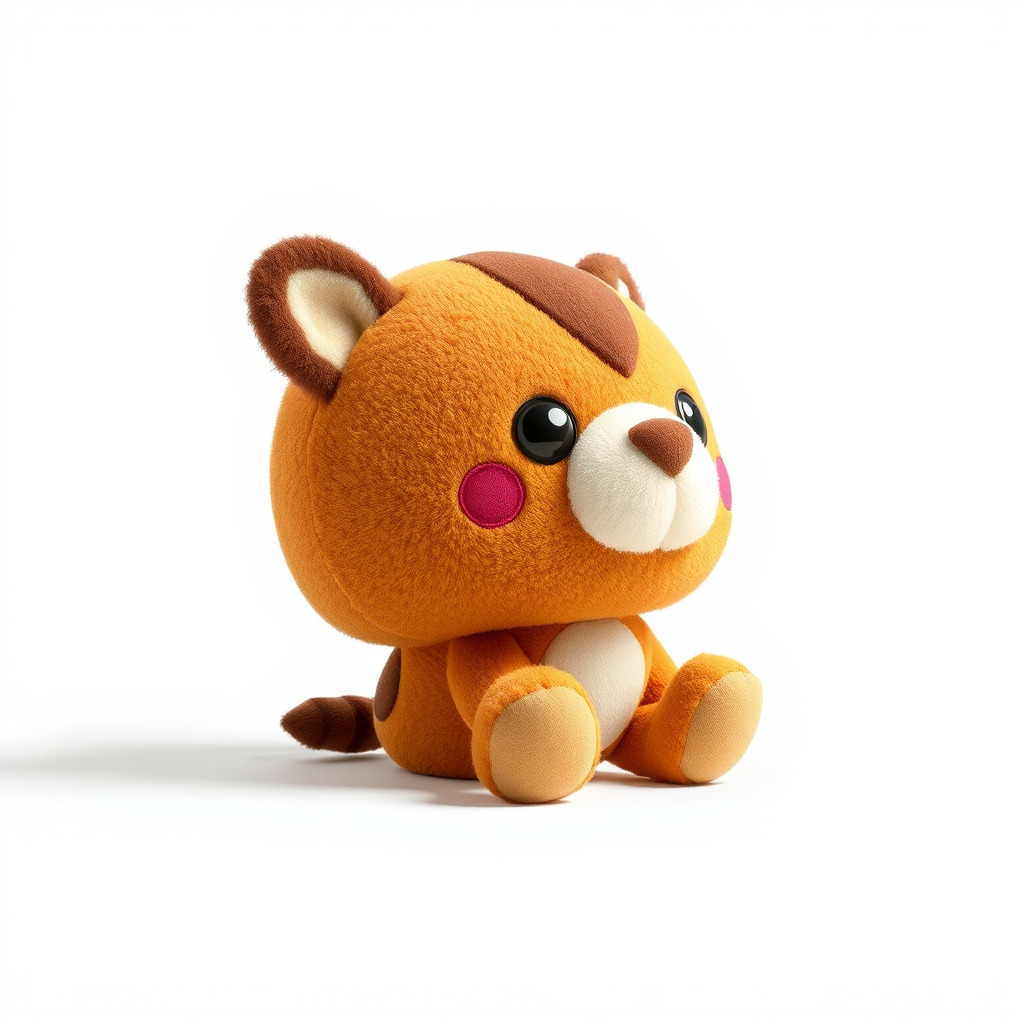 Cheerful Plush Toy Cuddly Model Pack Low-poly 3D model_4