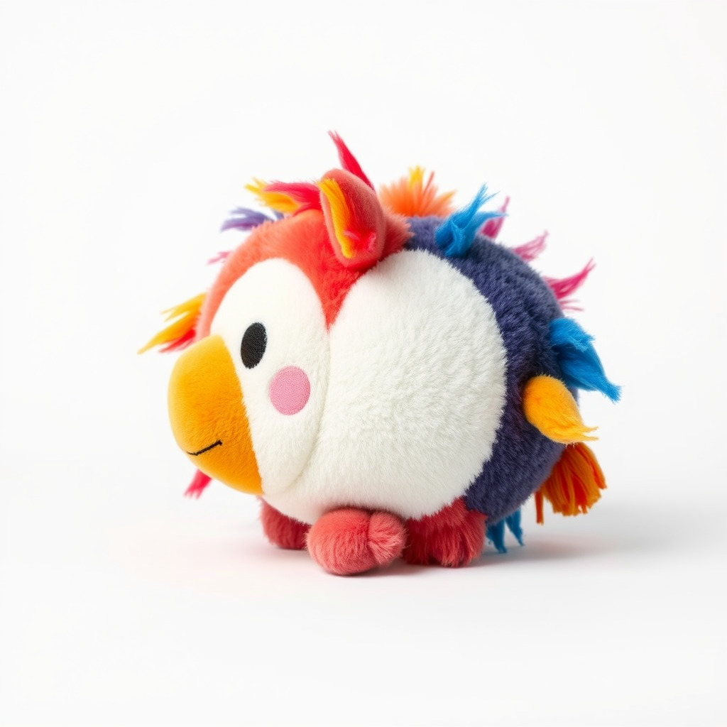 Vibrant Plush Toy Creature model pack Low-poly 3D model_4