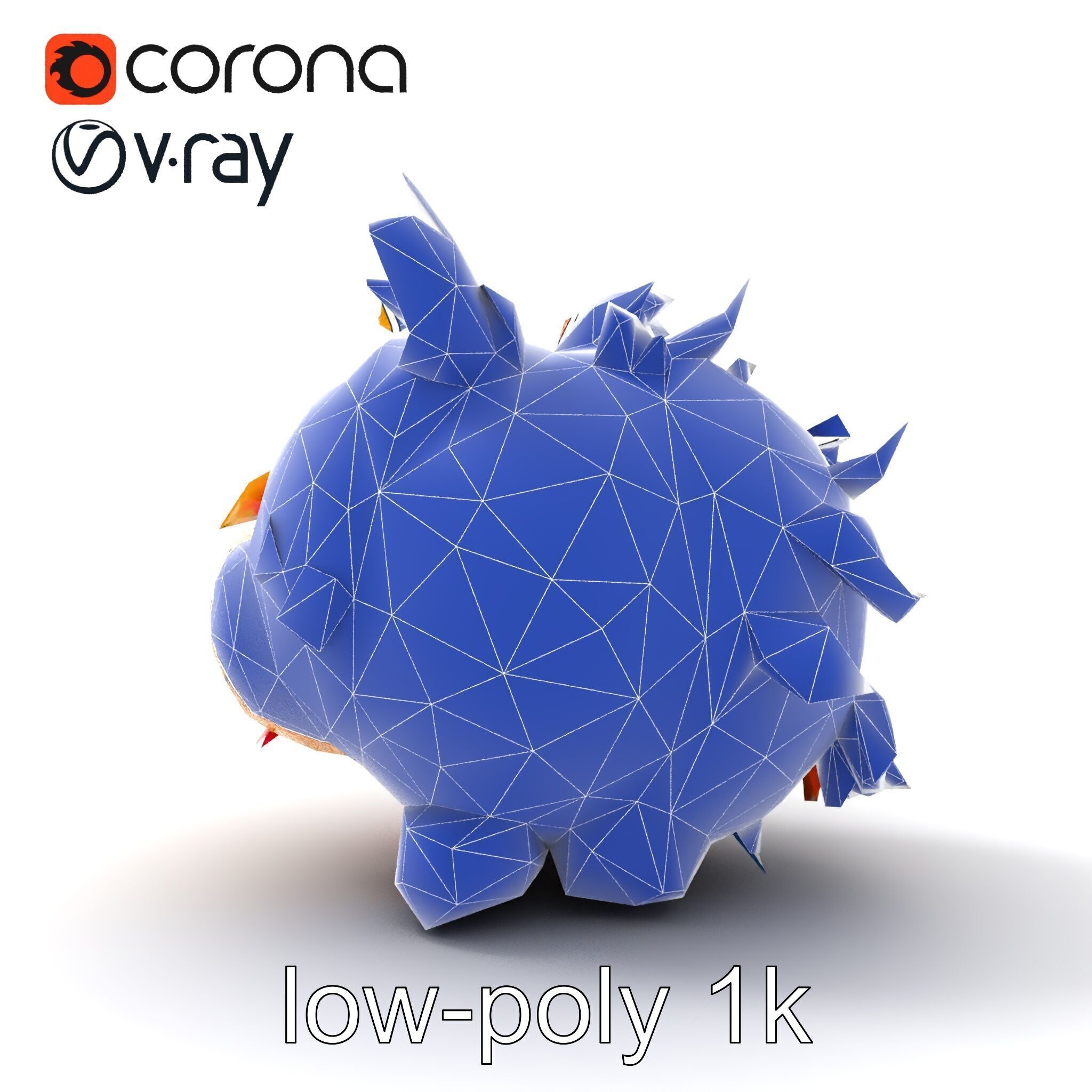 Vibrant Plush Toy Creature model pack Low-poly 3D model_30